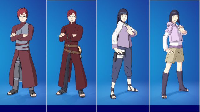 Fortnite Naruto skins to include Itachi, Hinata, Gaara, and