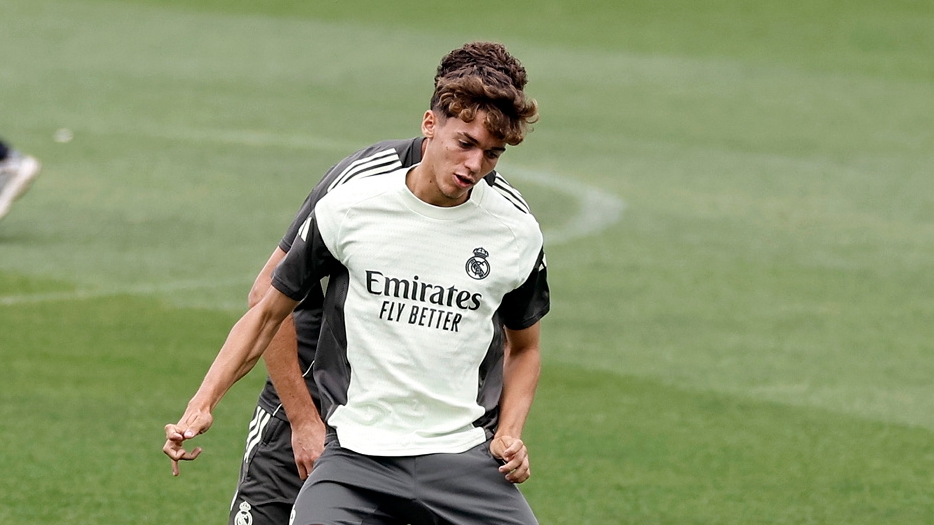 Thiago Pitarch durante el entrenamiento. 
 