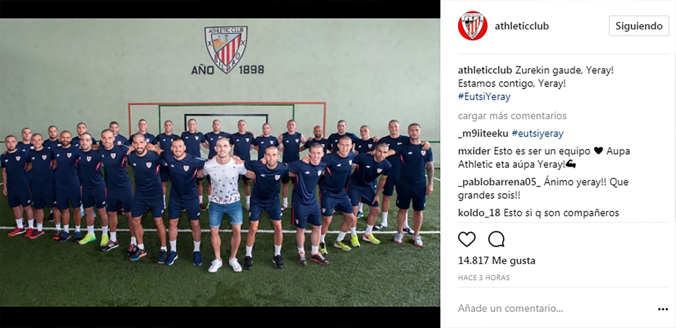 Athletic de Bilbao: La plantilla del Athletic se rapa el pelo en apoyo a  Yeray La plantilla del Athletic se rapa el pelo en apoyo a Yeray - AS.com