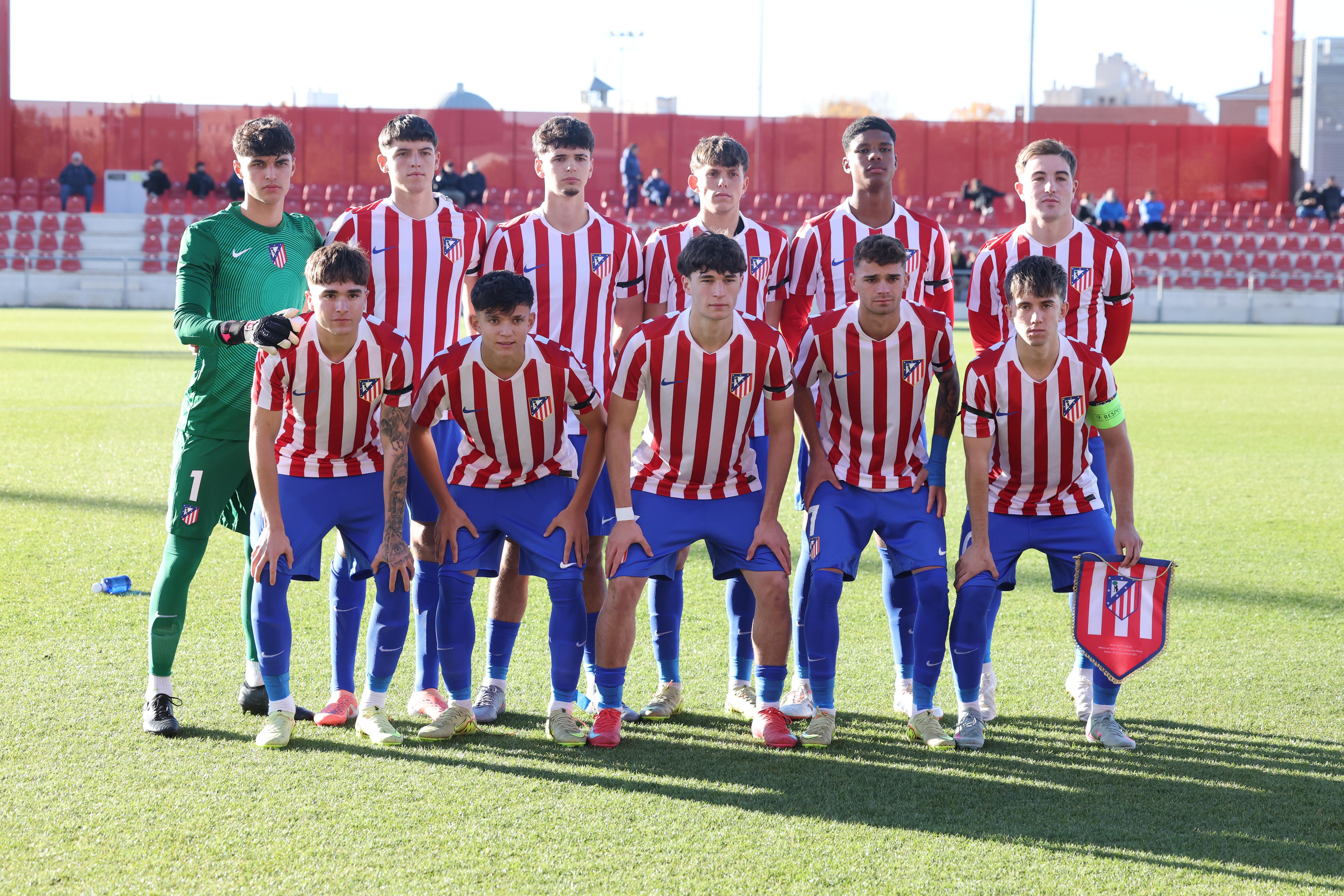 26/11/25 ATLETICO DE MADRID JUVENIL vs INTERPARTIDO YOUTH LEAGUE CHAMPIONS LEAGUE JUVENIL FORMACION FUTBOL BASE CANTERA 