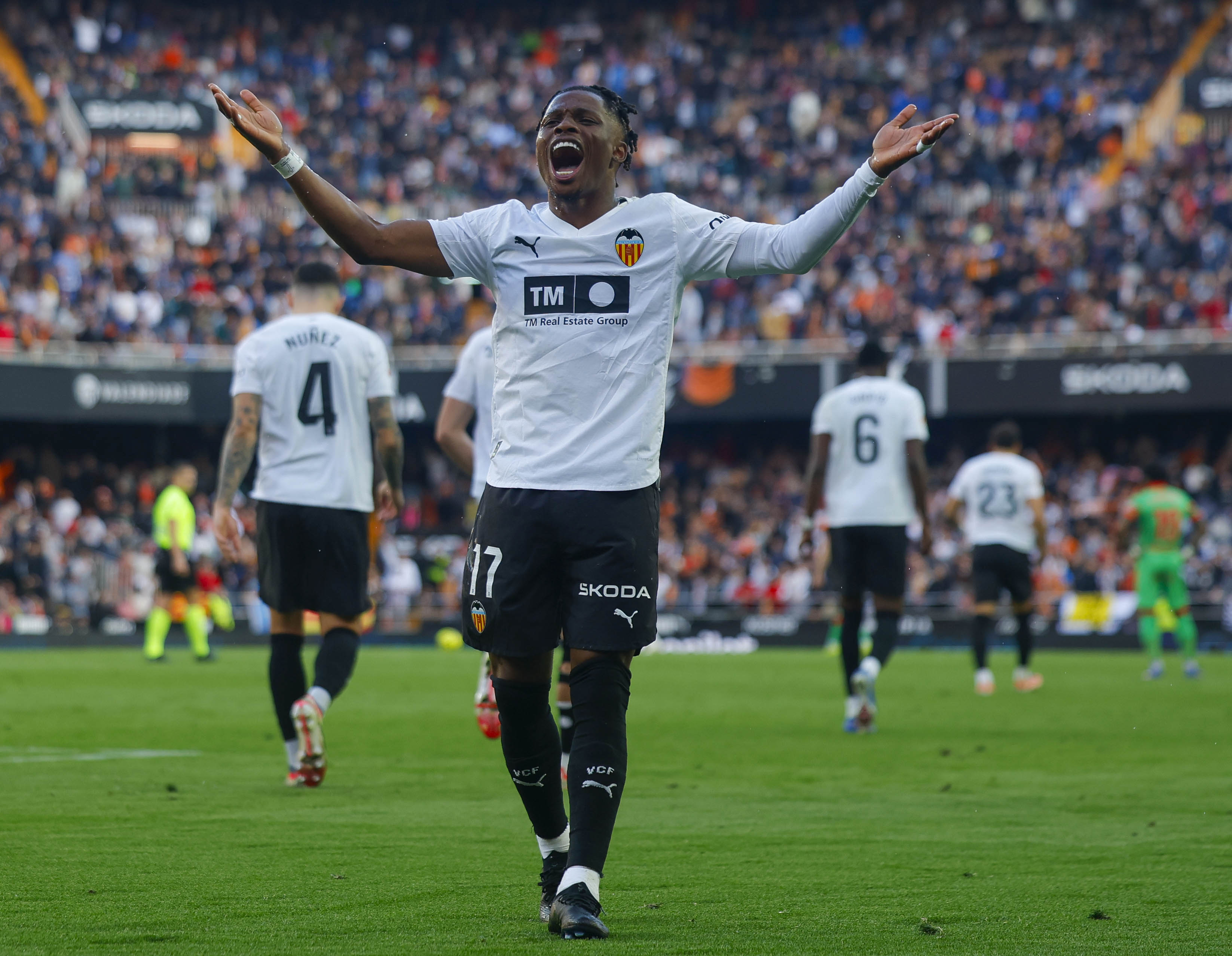 01/03/26 PARTIDO PRIMERA DIVISION 
VALENCIA CF - CA OSASUNA 
GOL 1-0 Ramazani  ALEGRIA 