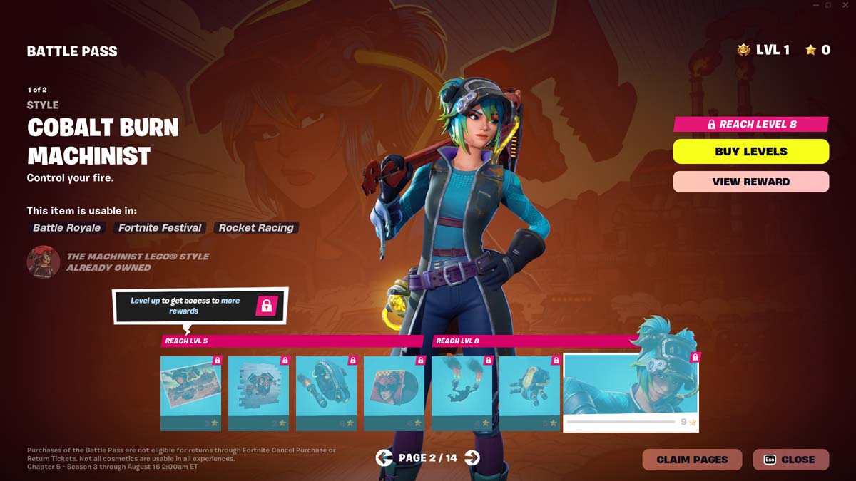 Fortnite Chapter 5 Season 3 Battle Pass: All Outfits and Rewards -  Meristation