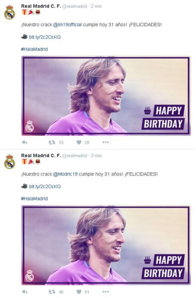 Football Tweet ⚽ on X: Happy birthday to Luka Modrić, who