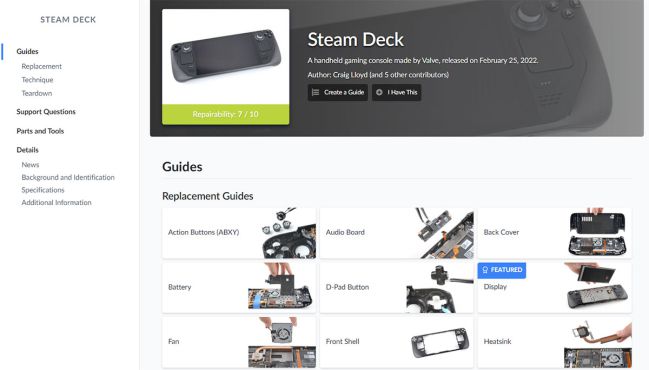 Steam Deck Battery: Genuine Part / Replacement Kit