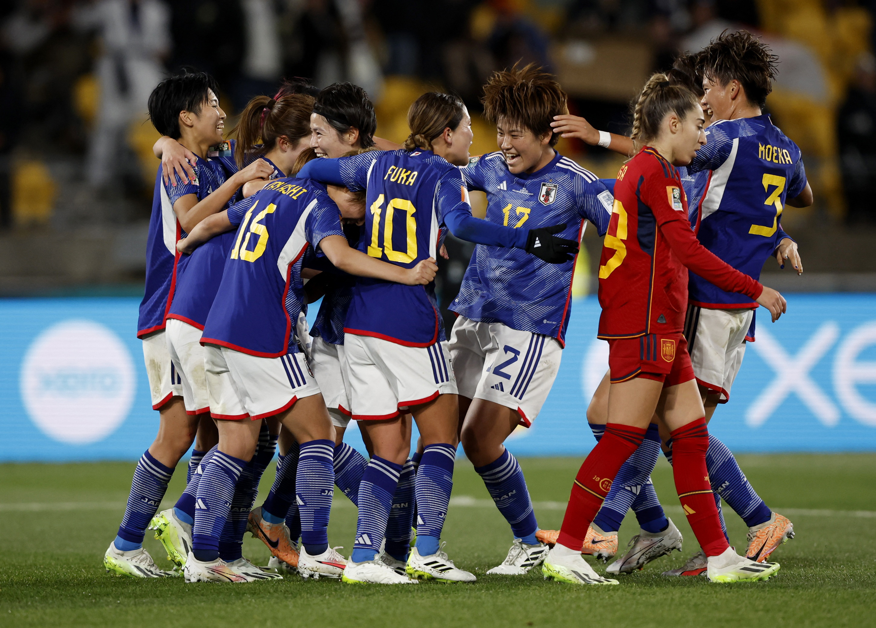 Partidos de selección femenina de fútbol de japón