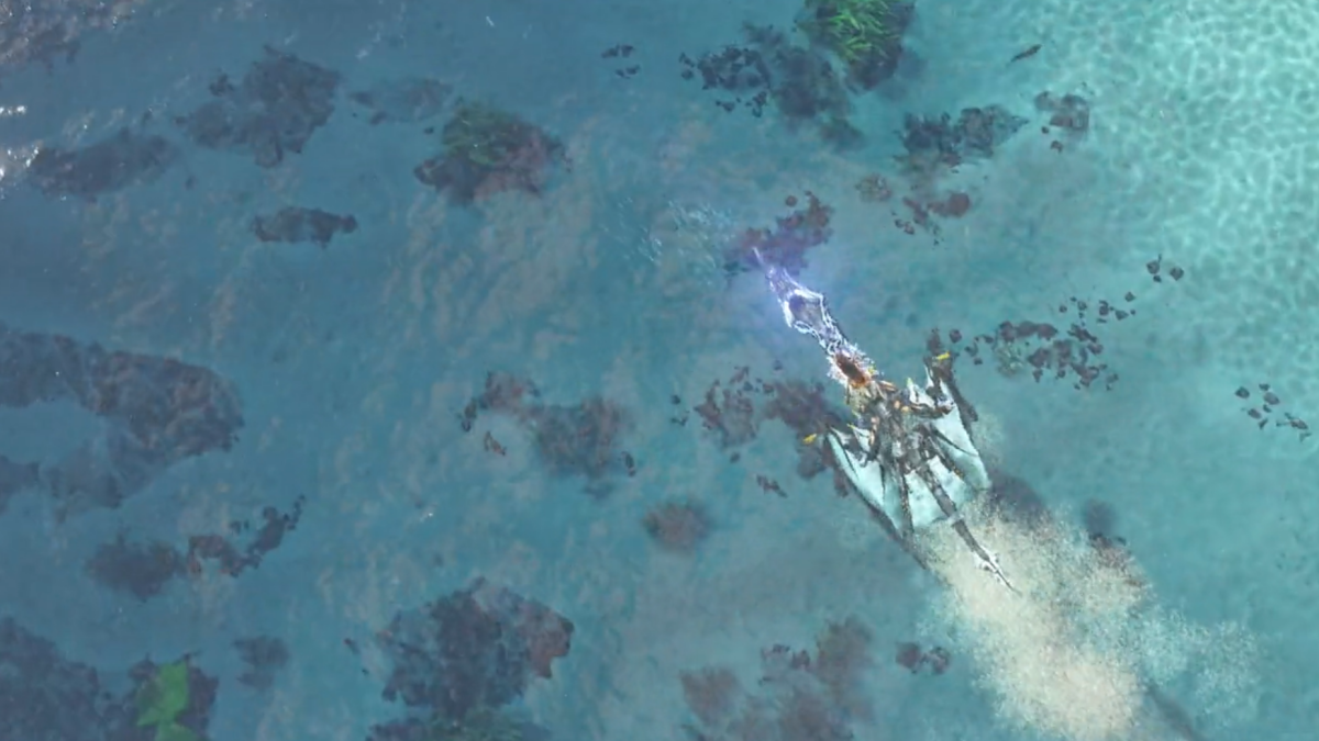 Horizon Forbidden West: Burning Shores parece Avatar: El sentido del agua en un nuevo e impresionante gameplay
