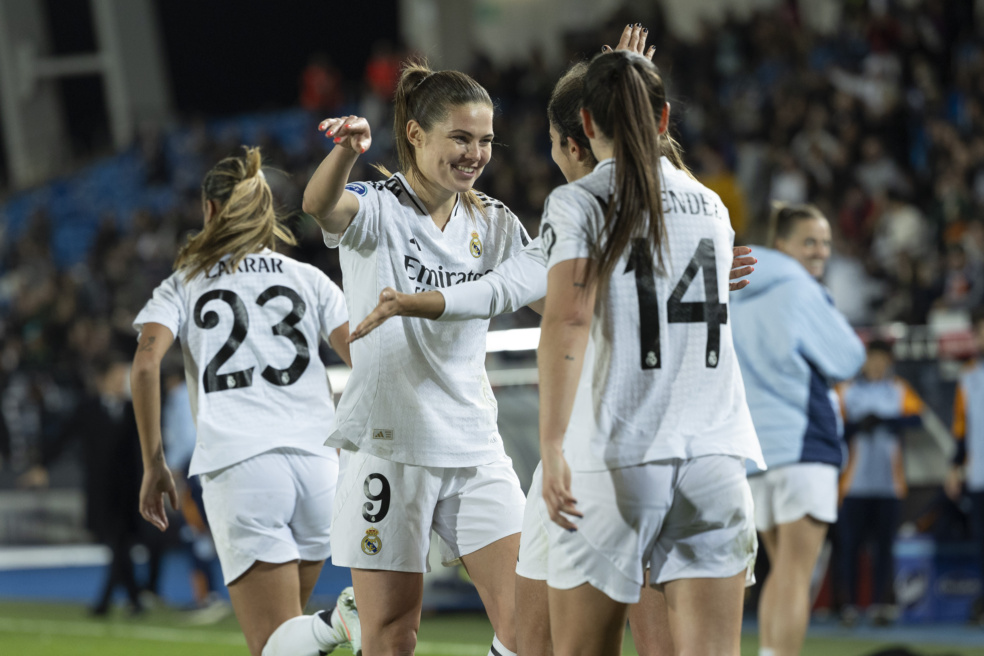 16/02/25 FUTBOL FEMENINO PARTIDO DE PRIMERA DIVISION FEMENINAREAL MADRID - FC LEVANTE BADALONAALEGRIA 