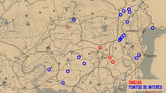 Red Dead Redemption 2: Guia de exploração de New Hanover