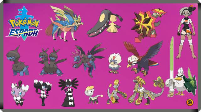 Tabla de Tipos de Pokémon Espada y Escudo para Nintendo Switch