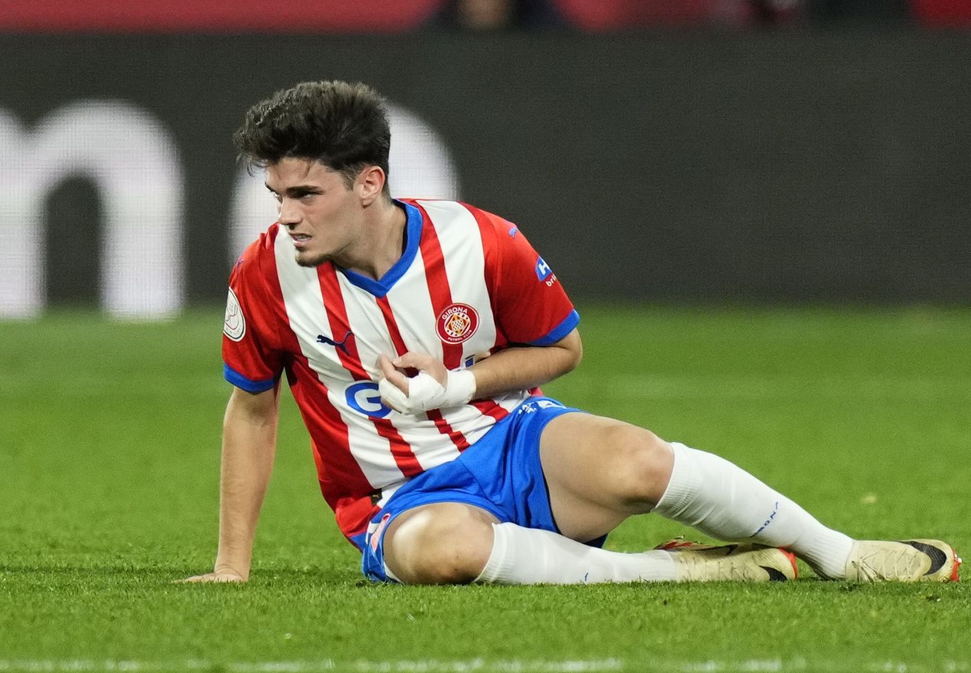 Miguel Gutiérrez, en un partido con el Girona.