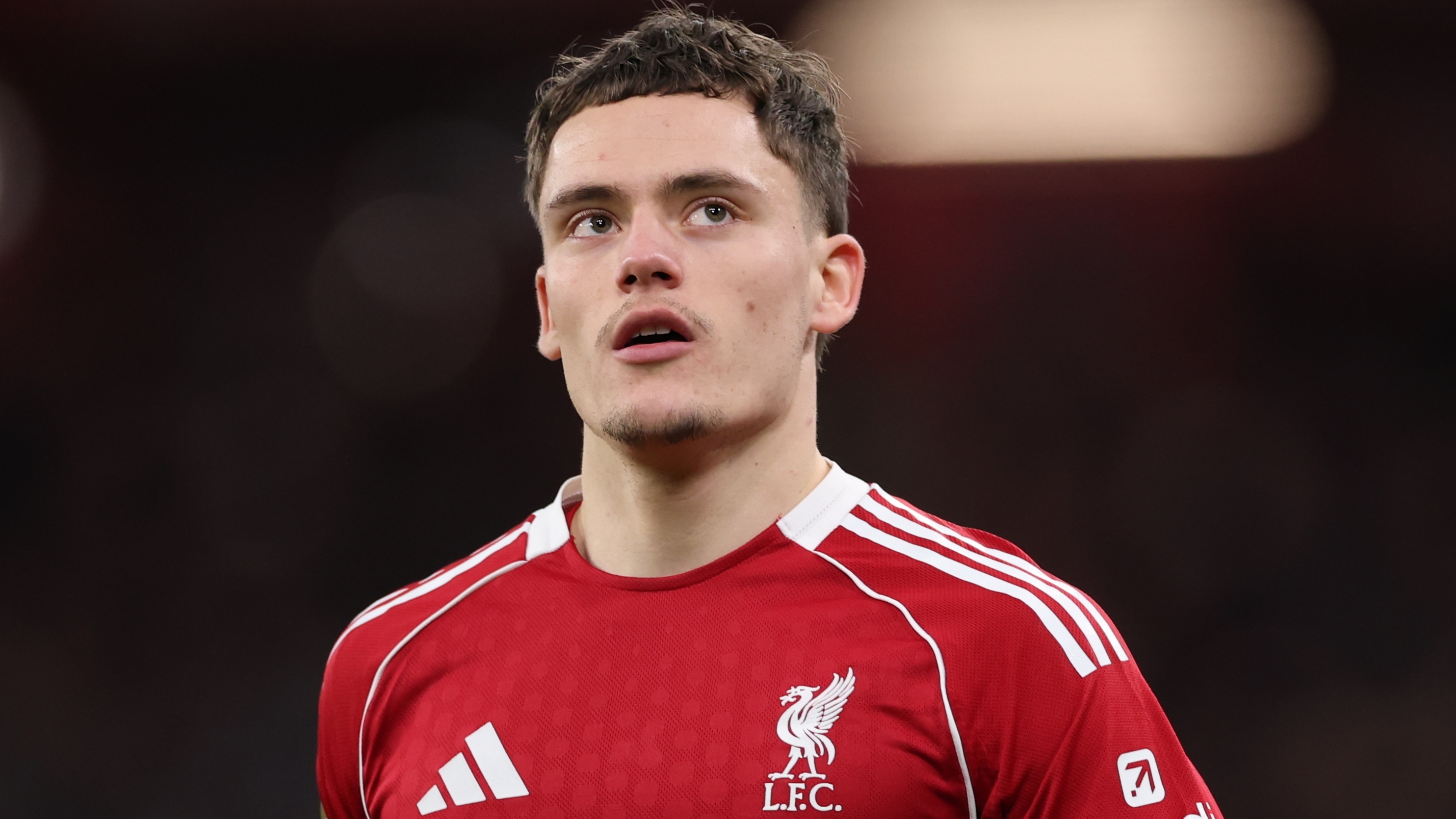 LIVERPOOL (United Kingdom), 27/12/2025.- Florian Wirtz of Liverpool looks on during the English Premier League match between Liverpool FC and Wolverhampton Wanderers, in Liverpool, Britain, 27 December 2025. (Reino Unido) EFE/EPA/ADAM VAUGHAN EDITORIAL USE ONLY. No use with unauthorized audio, video, data, fixture lists, club/league logos, 'live' services or NFTs. Online in-match use limited to 120 images, no video emulation. No use in betting, games or single club/league/player publications.