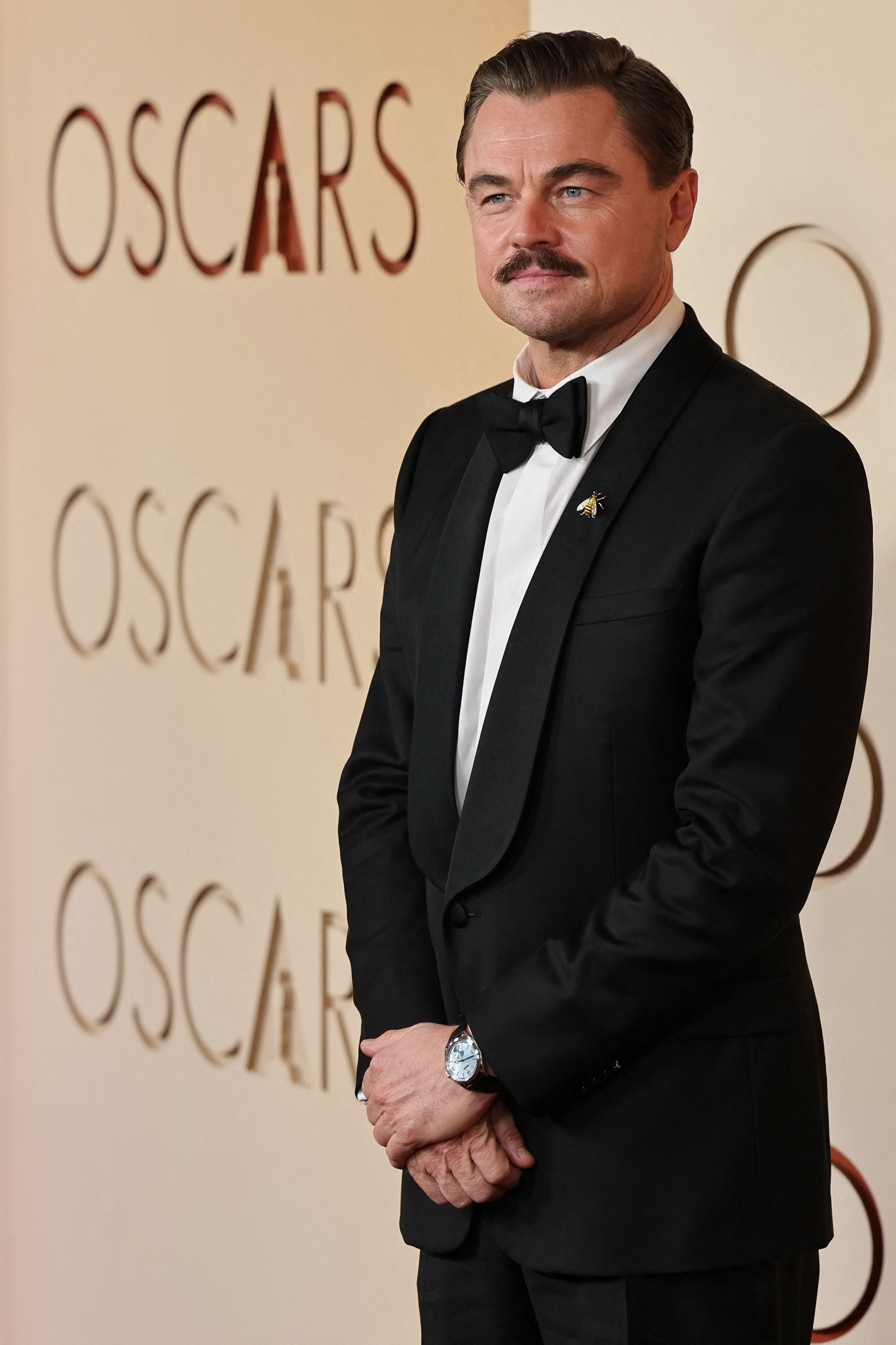 Leonardo DiCaprio poses on the red carpet during the Oscars arrivals at the 98th Academy Awards in Hollywood, Los Angeles, California, U.S., March 15, 2026. REUTERS/Daniel Cole