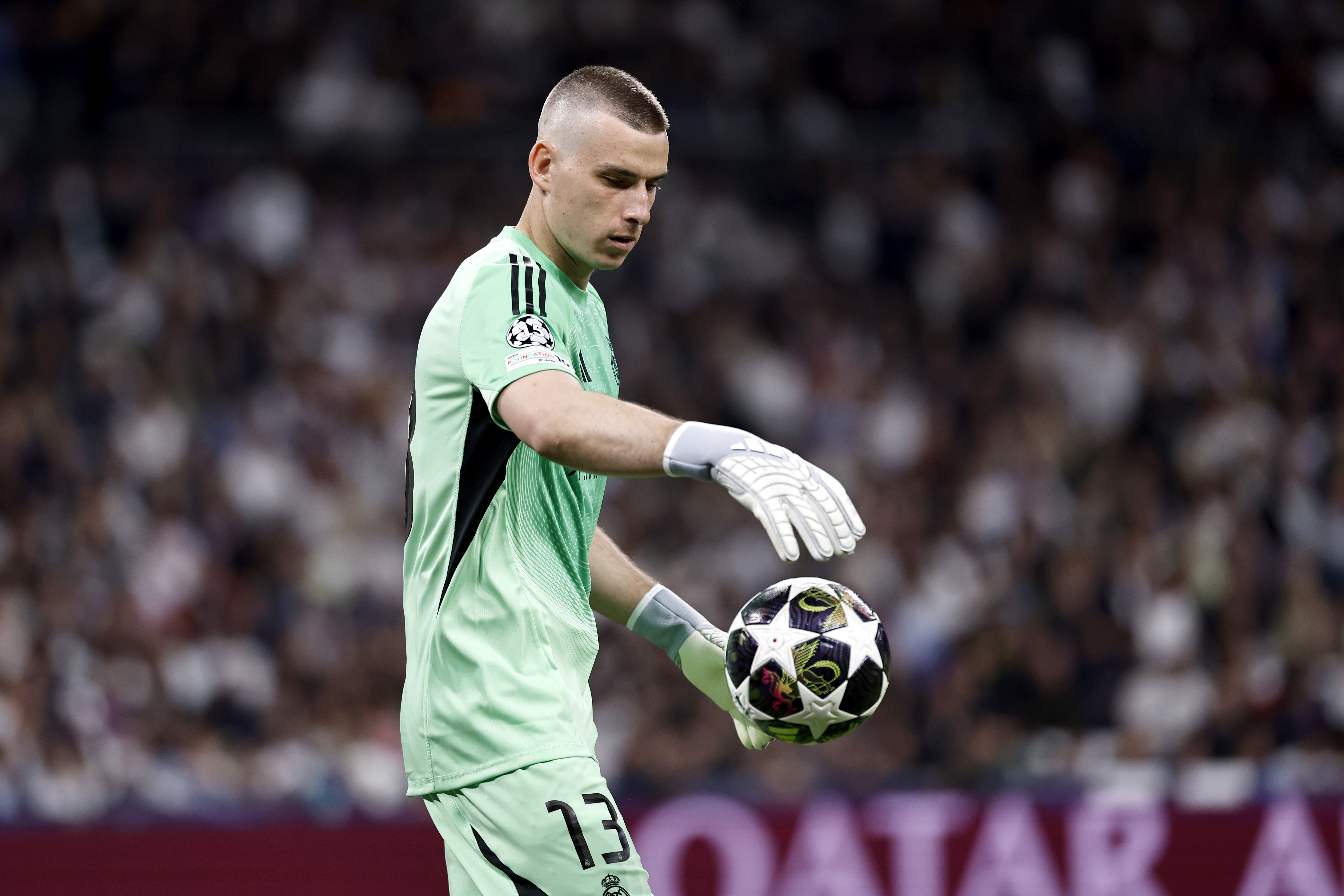 07/04/26 PARTIDO IDA CUARTOS CHAMPIONS LEAGUE 
REAL MADRID - BAYERN DE MUNICH 
ANDREY LUNIN 