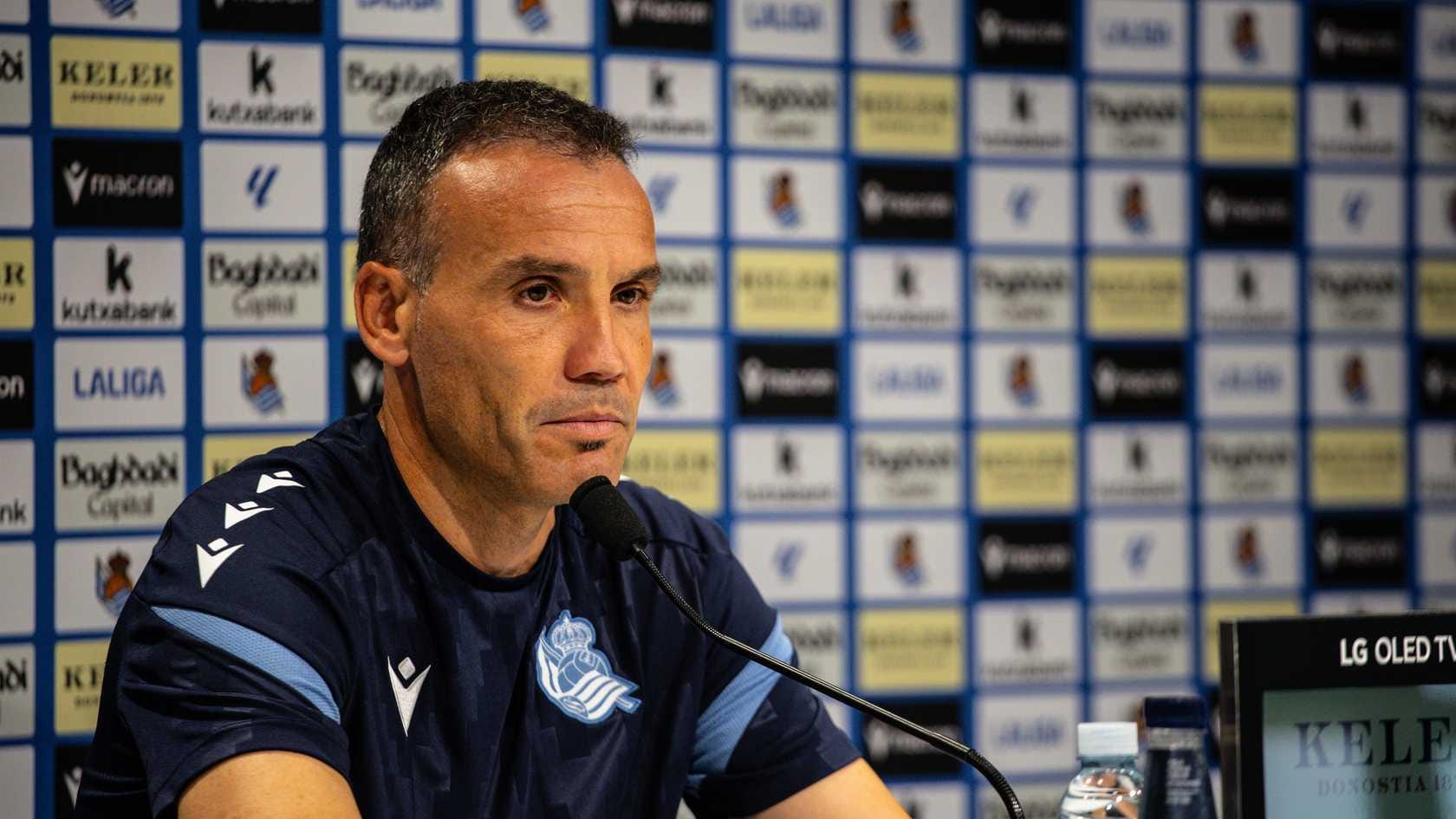 Sergio Francisco, entrenador de la Real Sociedad.