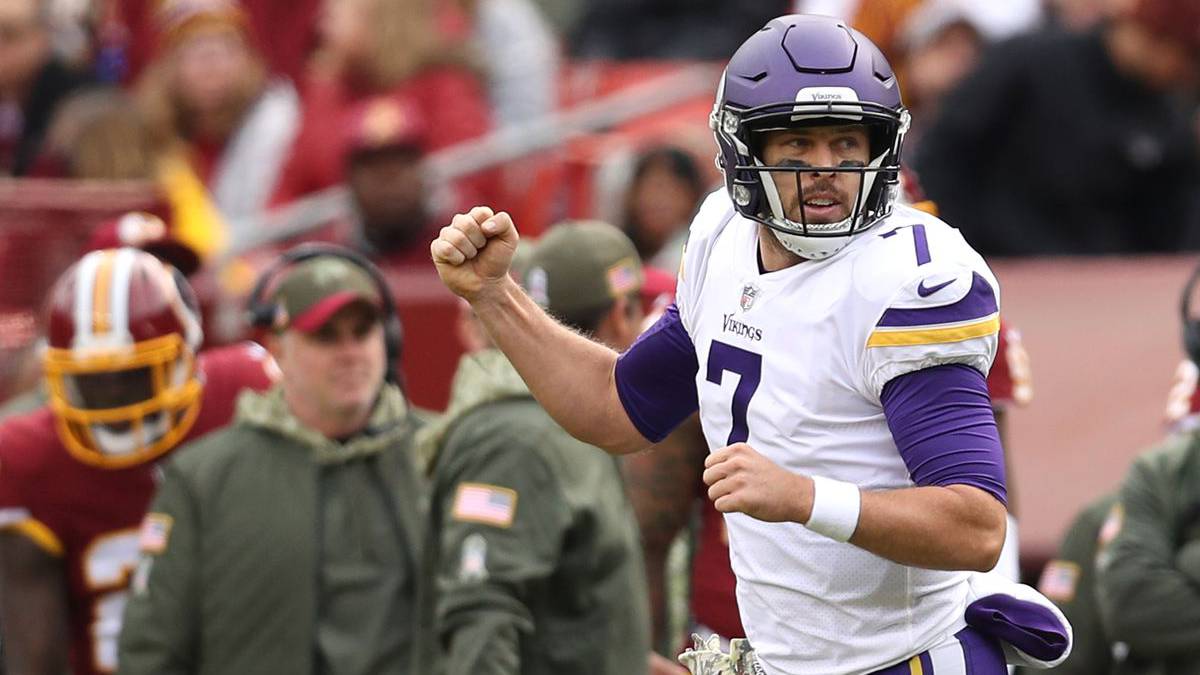 Case Keenum ayudará mucho a los Minnesota Vikings... si no estorba, claro