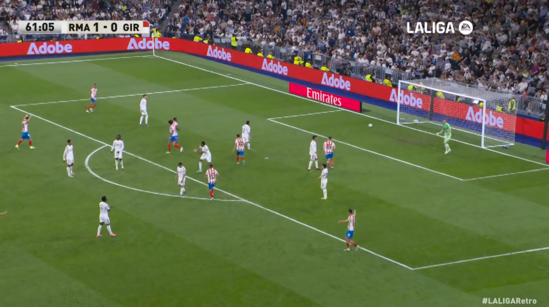 La reacción de Bellingham tras el golazo del Girona con la que no van a dar crédito: Militao se lo quería comer