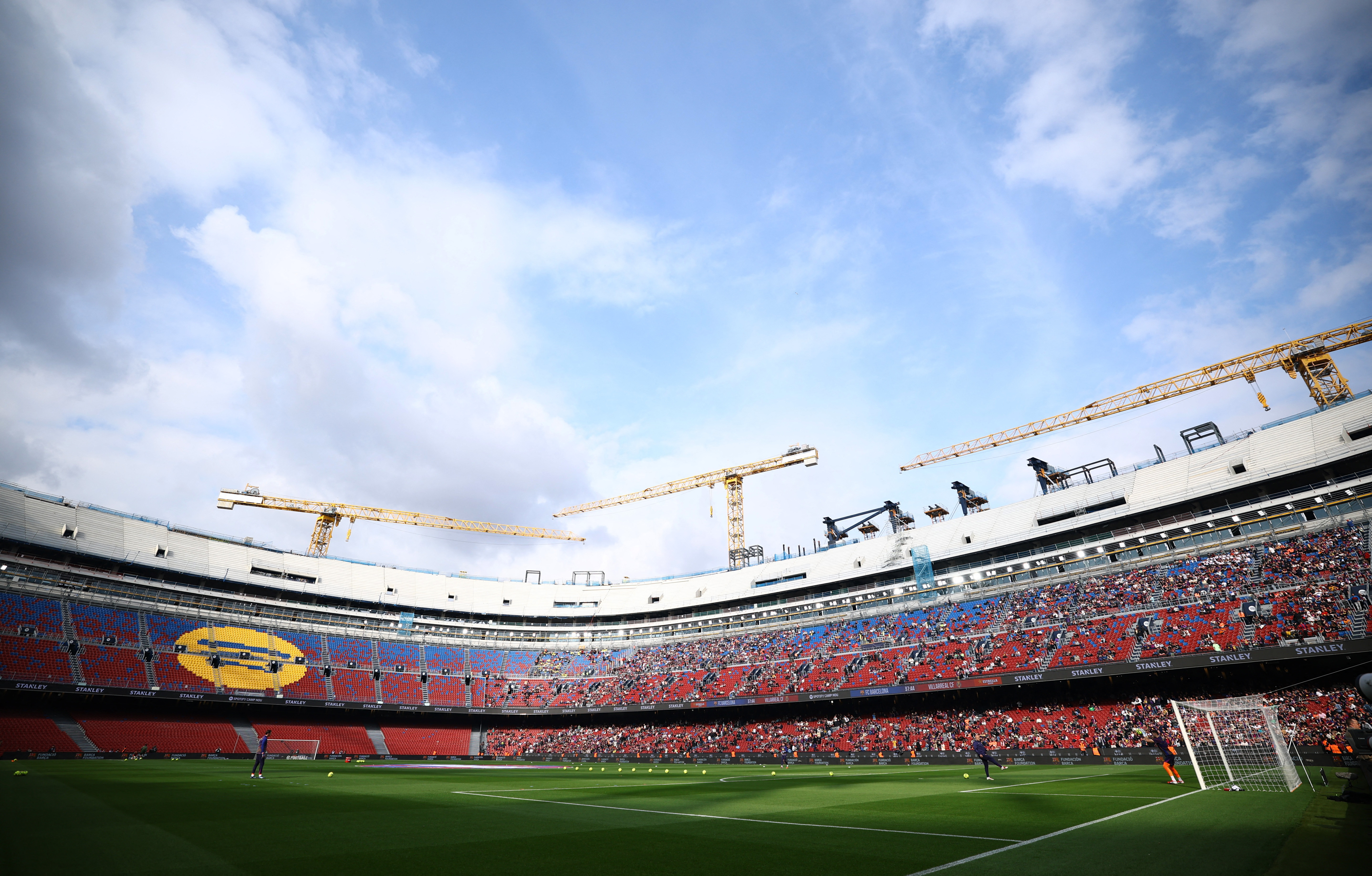 Soccer Football - LaLiga -  FC Barcelona v Villarreal - Spotify Camp Nou, Barcelona, Spain - February 28, 2026 General view inside the stadium before the match REUTERS/Albert Gea