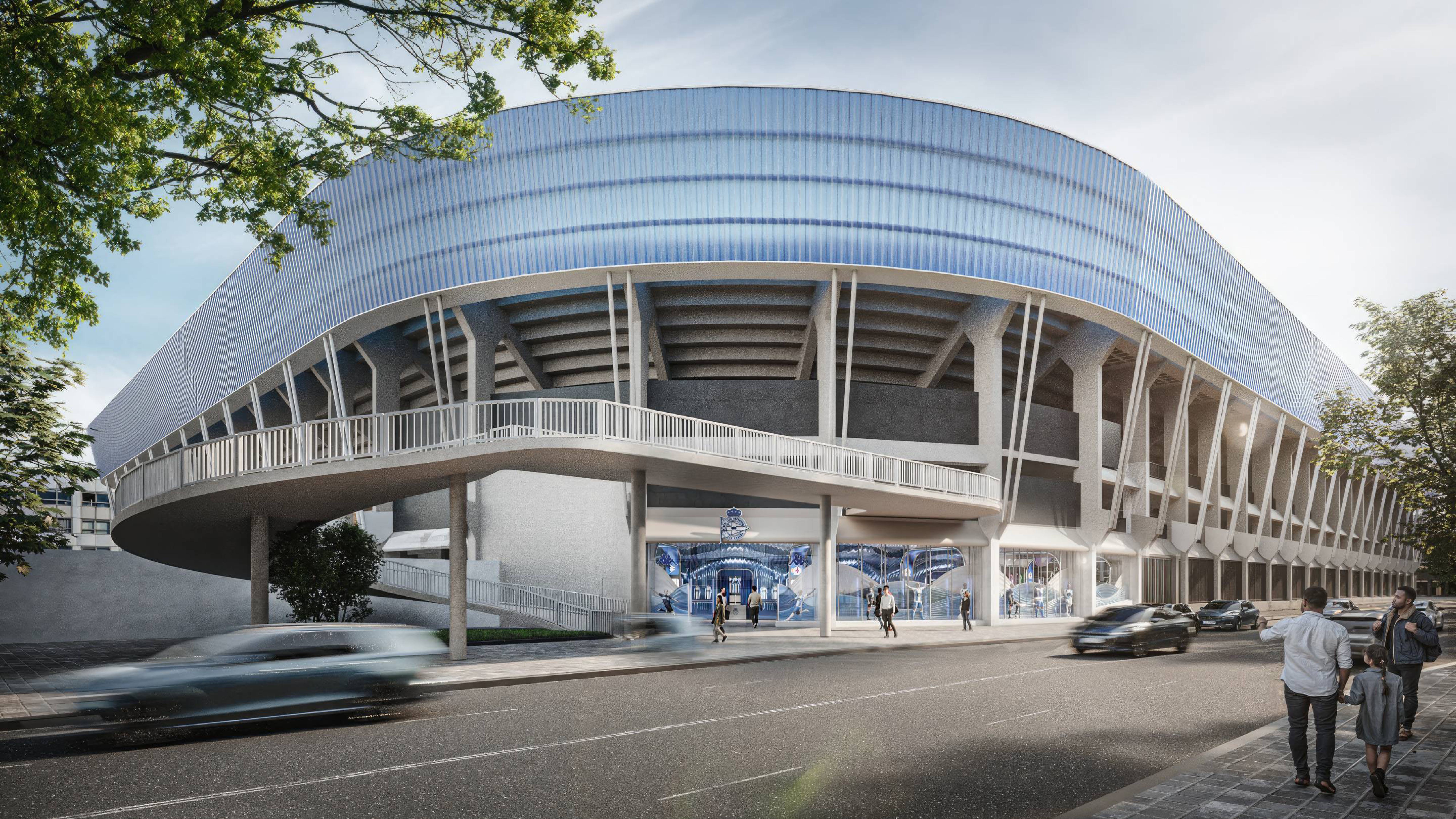 Panorámica del Estadio de Riazor.