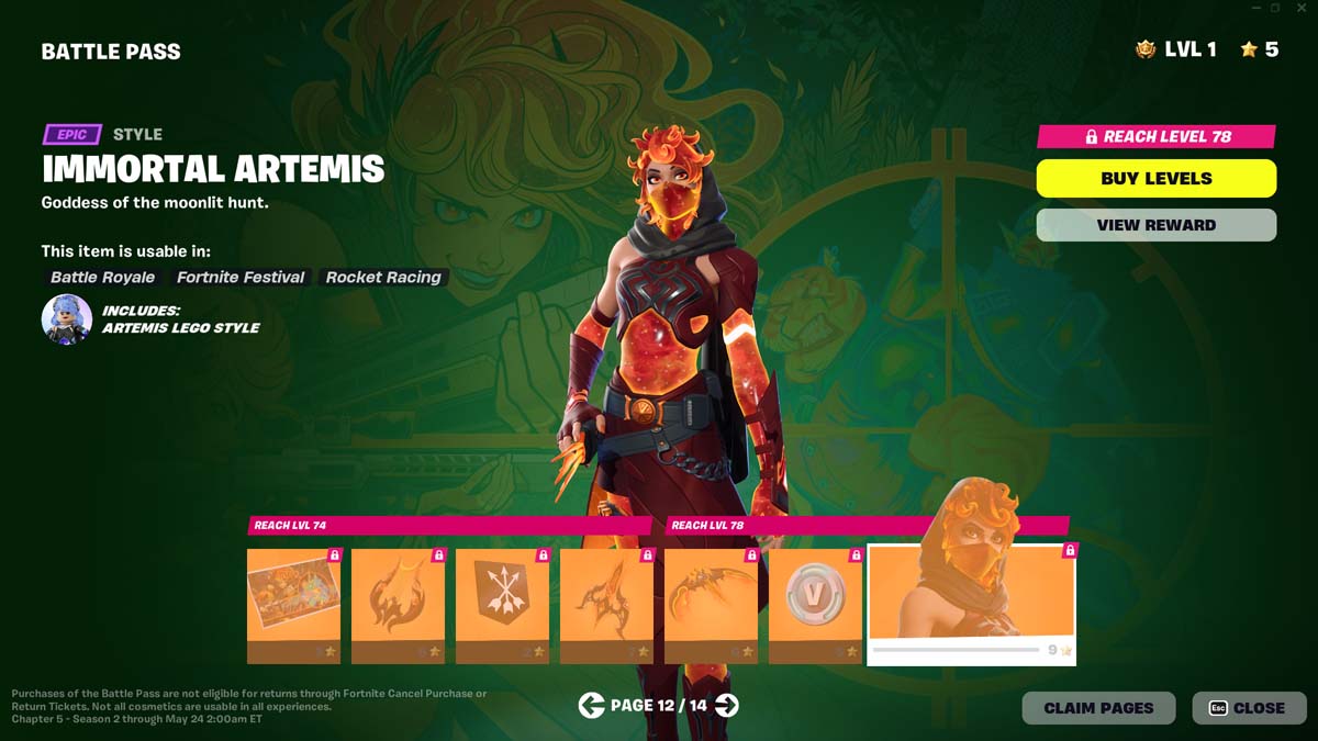 Fortnite Chapter 5 Season 2 Battle Pass: All Outfits and Rewards -  Meristation