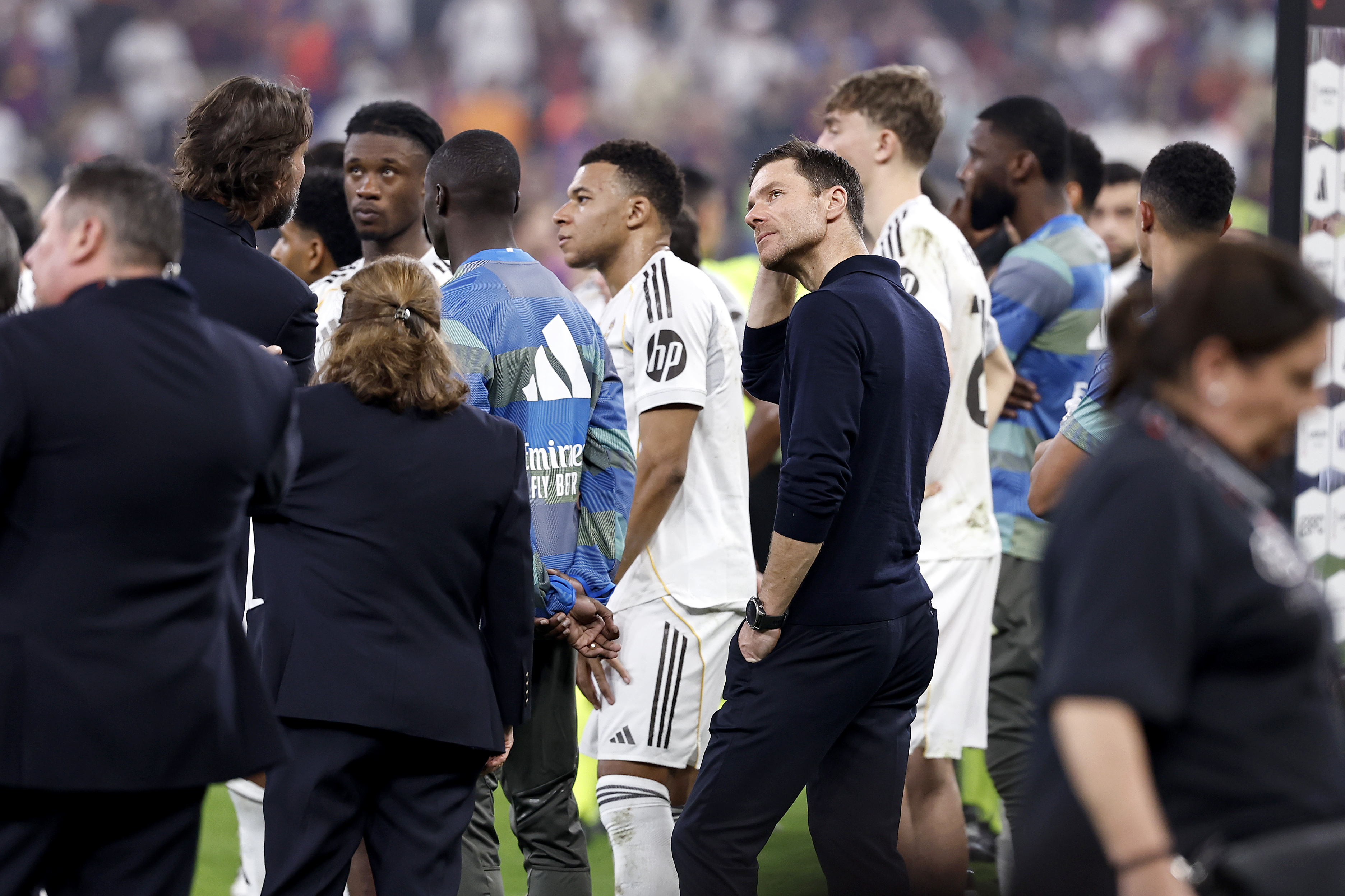 Tristeza de Xabi Alonso tras la final de la Supercopa de España.