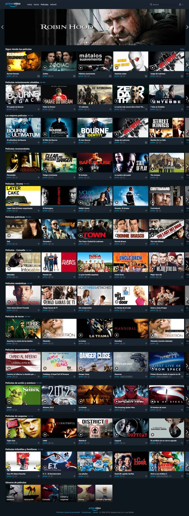 Amazon prime video lista de peliculas on sale