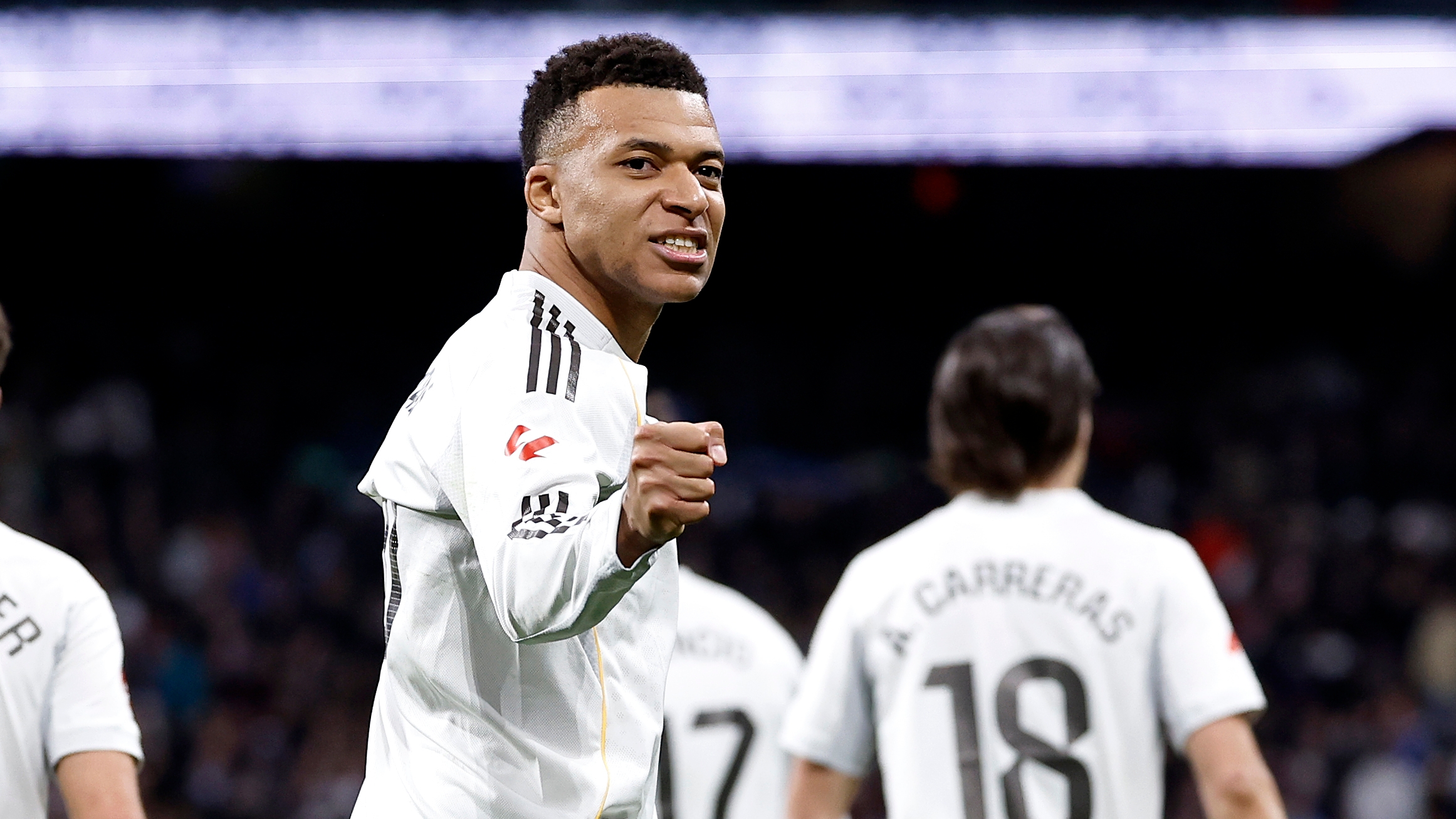 17/01/26 PARTIDO PRIMERA DIVISION 
REAL MADRID - LEVANTE 
ALEGRIA GOL 1-0 KYLIAN MBAPPE