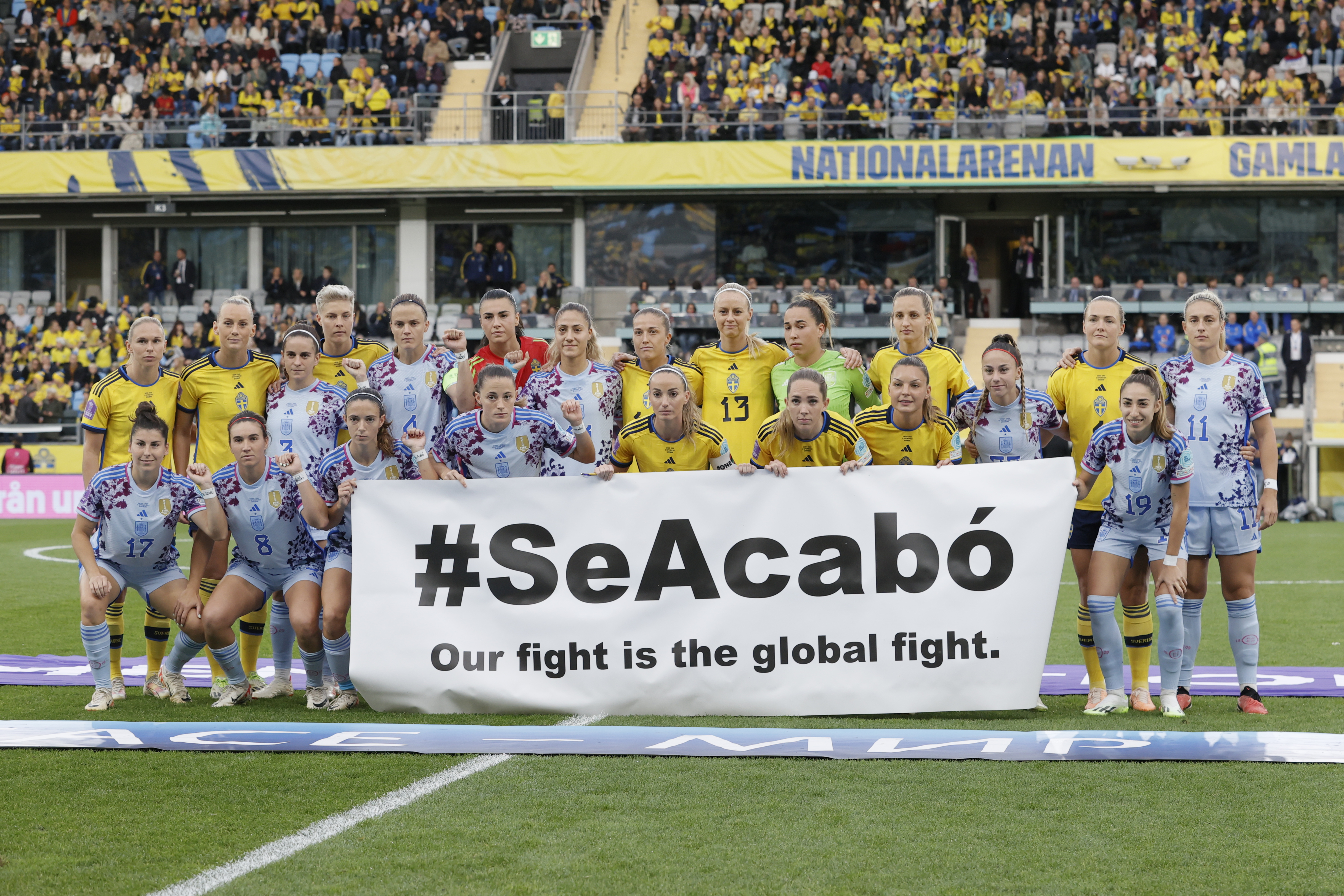 Mensaje al mundo de España y Suecia: #SeAcabó