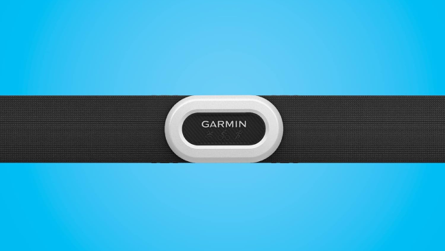 La banda de HRM-Fit de Garmin se ajusta al pecho para medir la frecuencia  cardíaca y registrar datos del entrenamiento