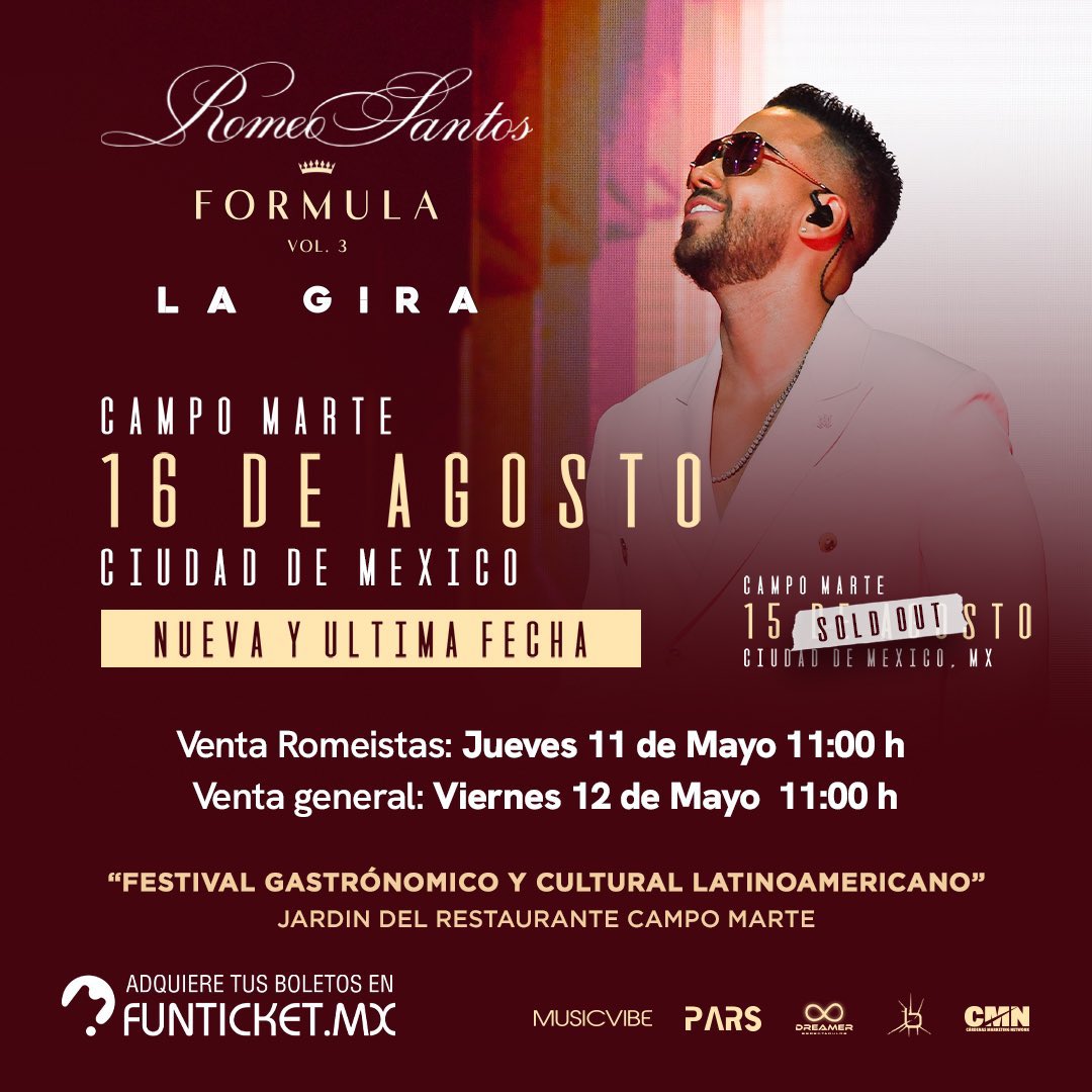 Descubrir 73+ imagen concierto romeo santos foro sol Thptletrongtan