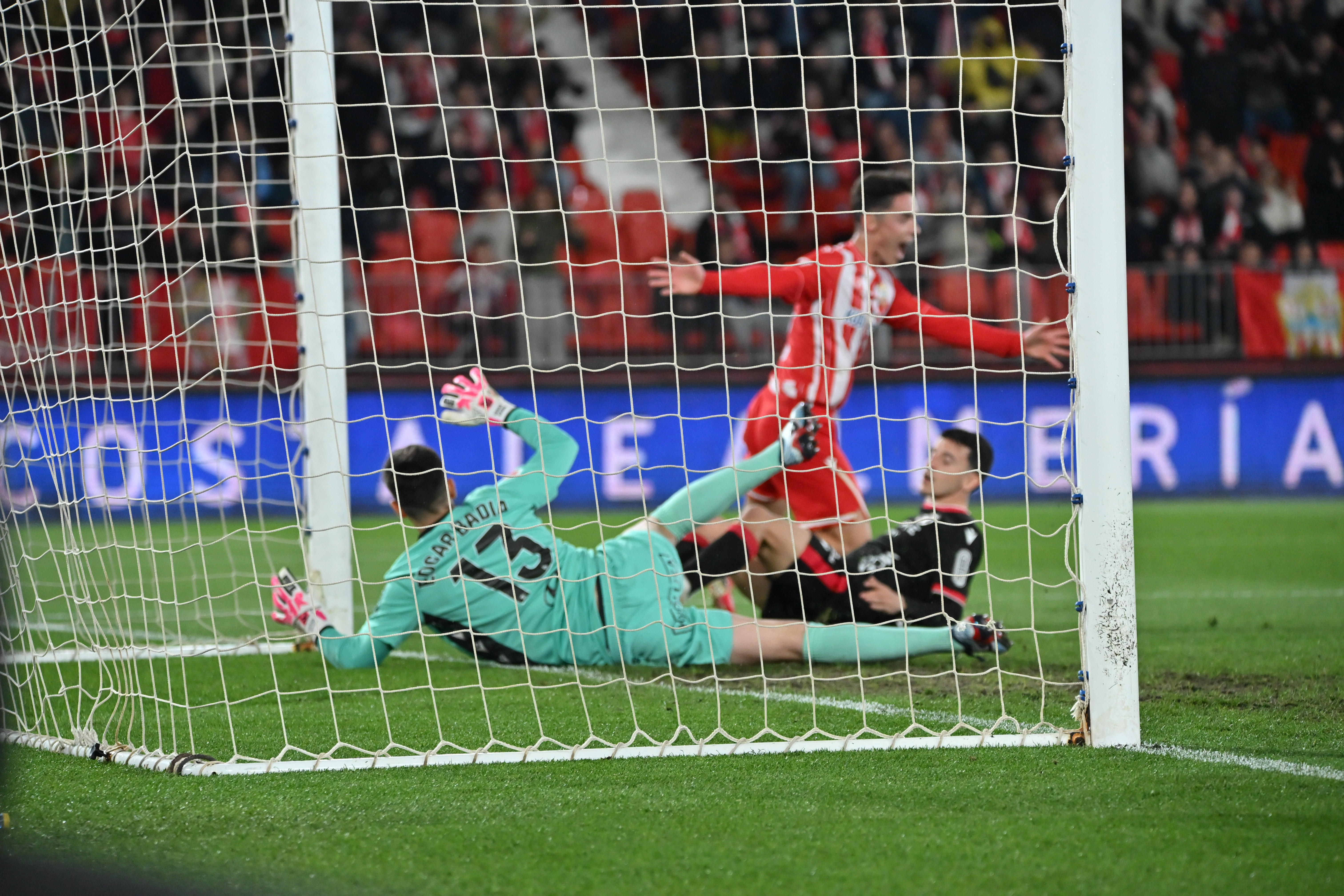09/03/26 PARTIDO SEGUNDA DIVISION JORNADA 29 
ALMERIA - CULTURAL LEONESA 
ALEGRIA GOL SERGIO ARRIBAS