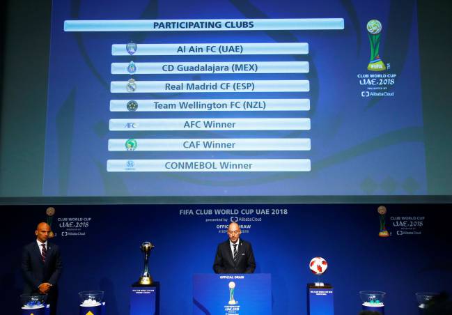 FIFA Club World Cup 2018 draw: Real Madrid learn semi-final opponents