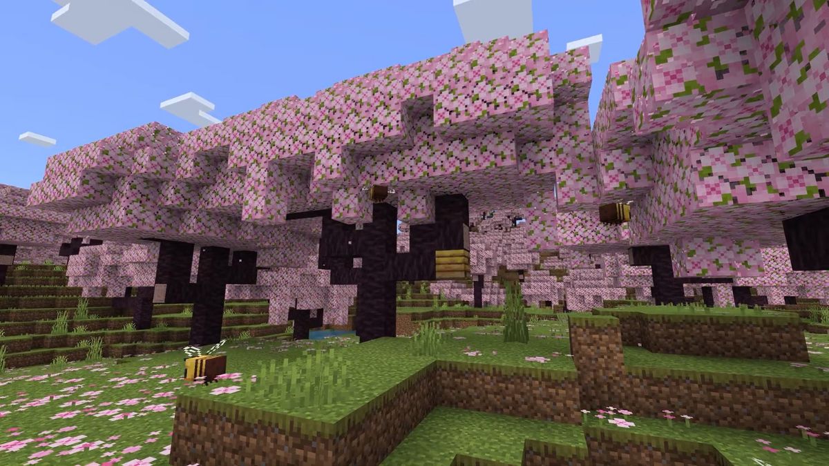 Minecraft getting new cherry blossom biome in this year's big 1.20 update