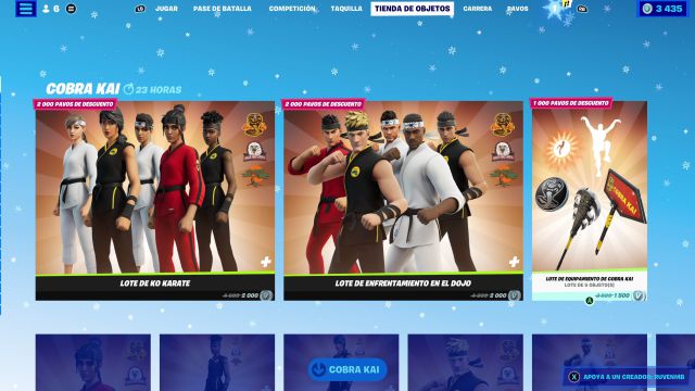 Fortnite lança skins inspiradas na série Cobra Kai 