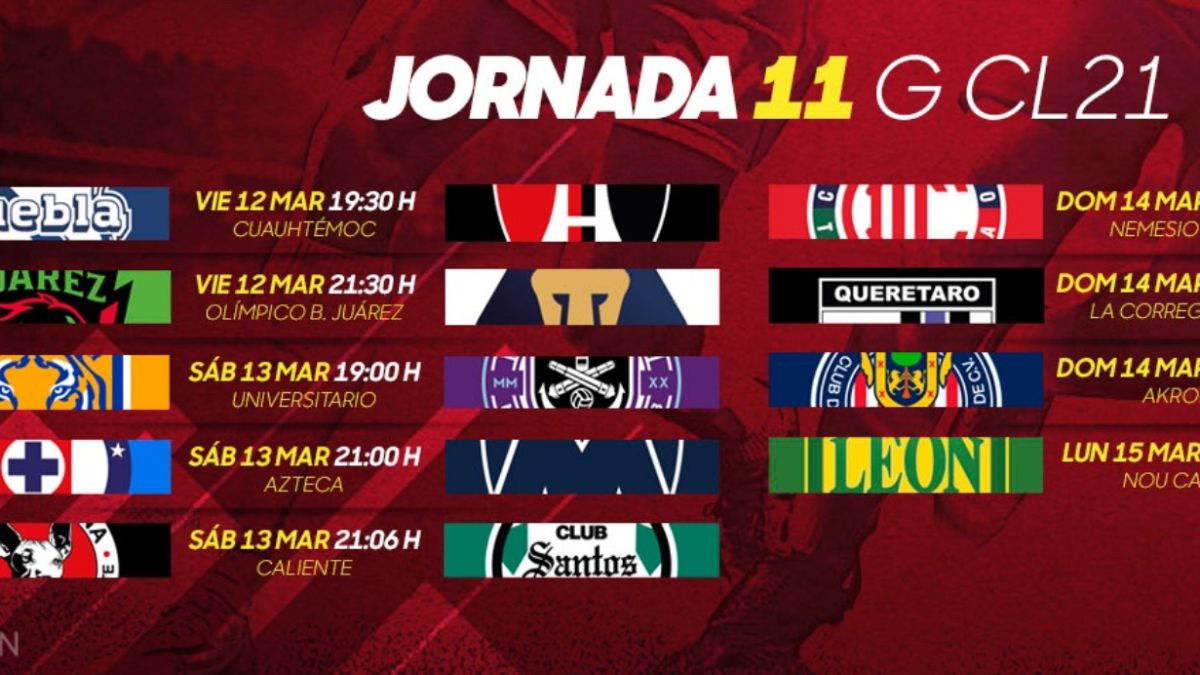 pumas jornada 11 2021