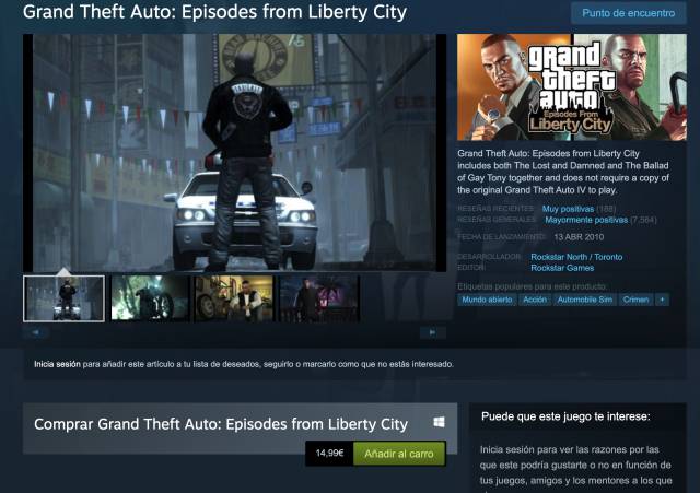 Não podes comprar GTA 4 no Steam e não se sabe o porquê