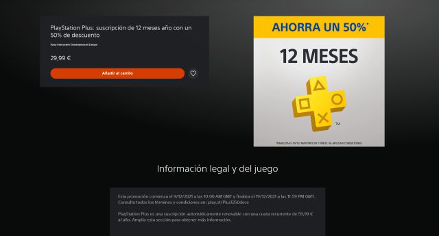 La suscripción de 3 meses de PlayStation Plus, a mitad de precio por tiempo  limitado