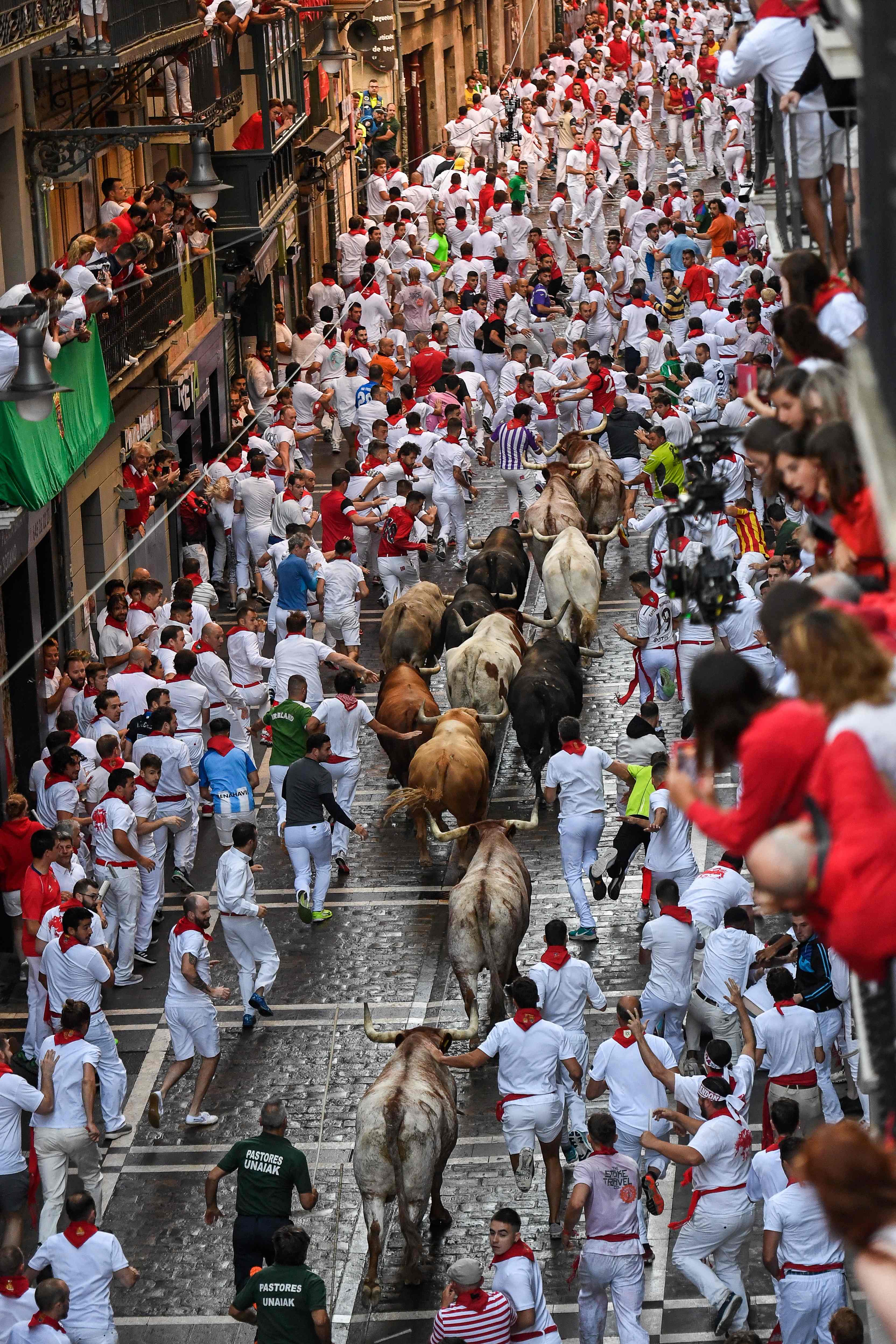 Running of the Bulls in Pamplona 2023 - Beware of San Fermin