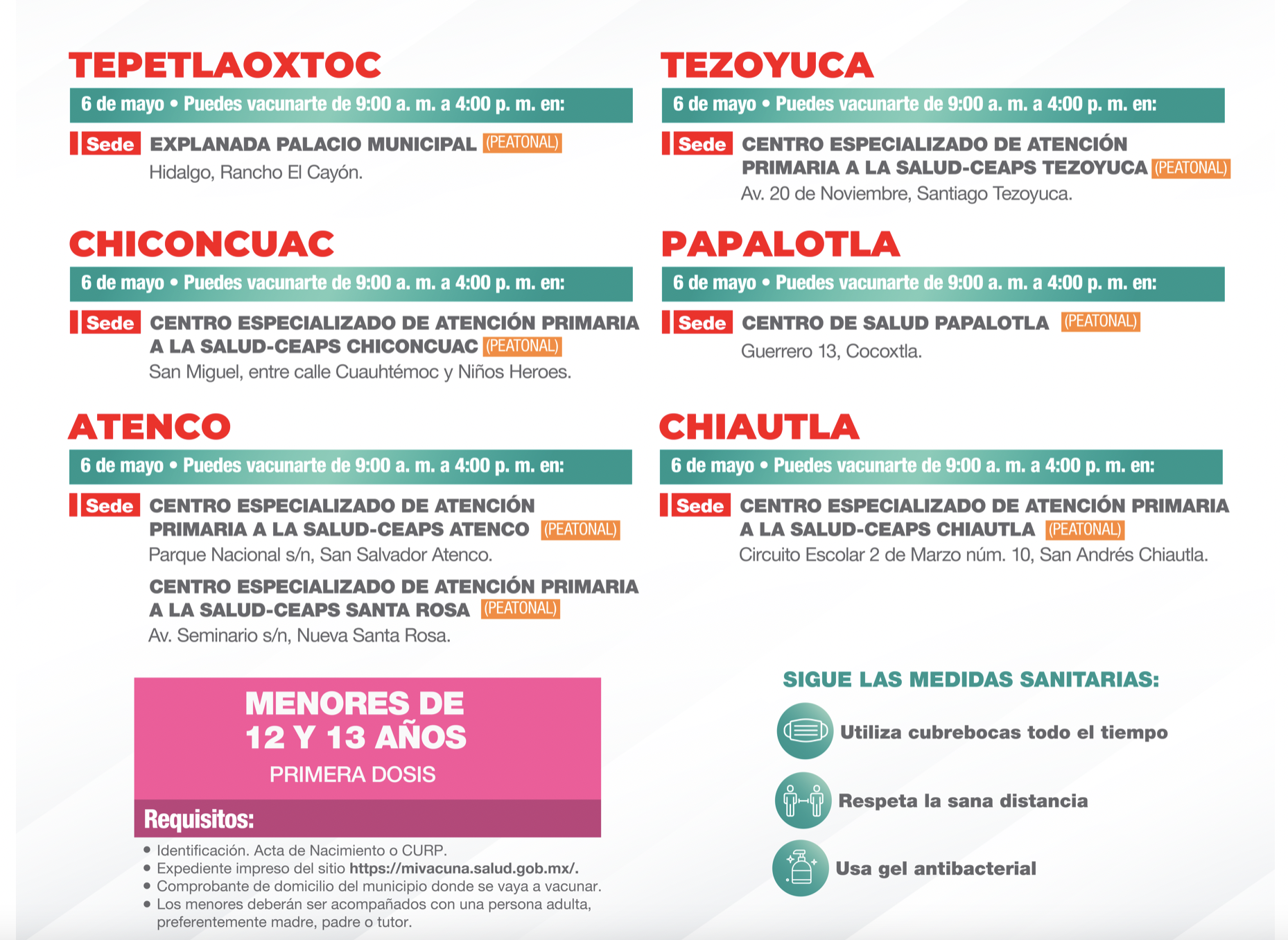 Vacunación Edomex COVID: Fechas y requisitos para menores de 12 a 13 años -  AS México