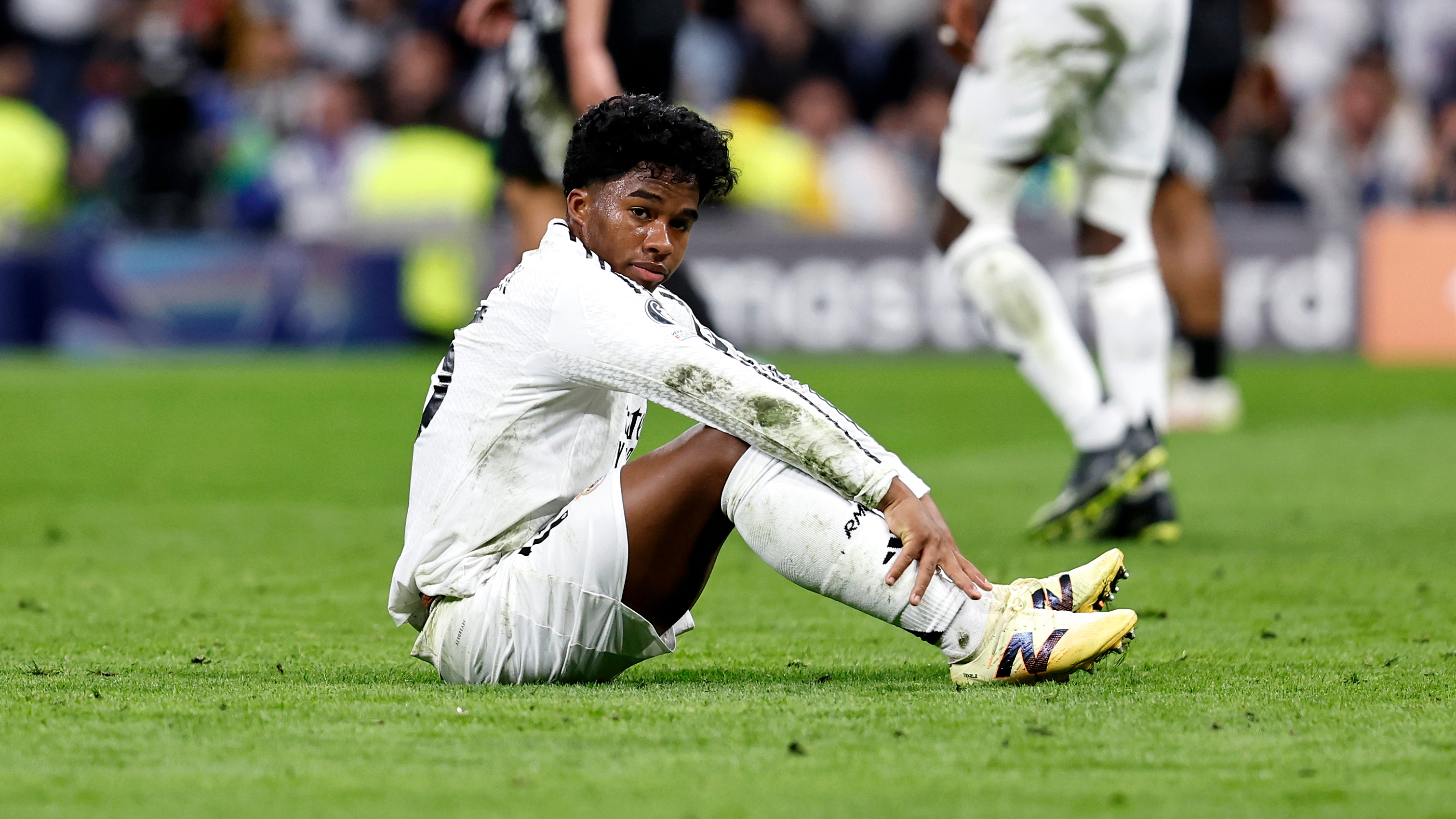 16/04/25 PARTIDO VUELTA CUARTOS CHAMPIONS LEAGUE 
REAL MADRID - ARSENAL 
TRISTEZA ENDRICK 