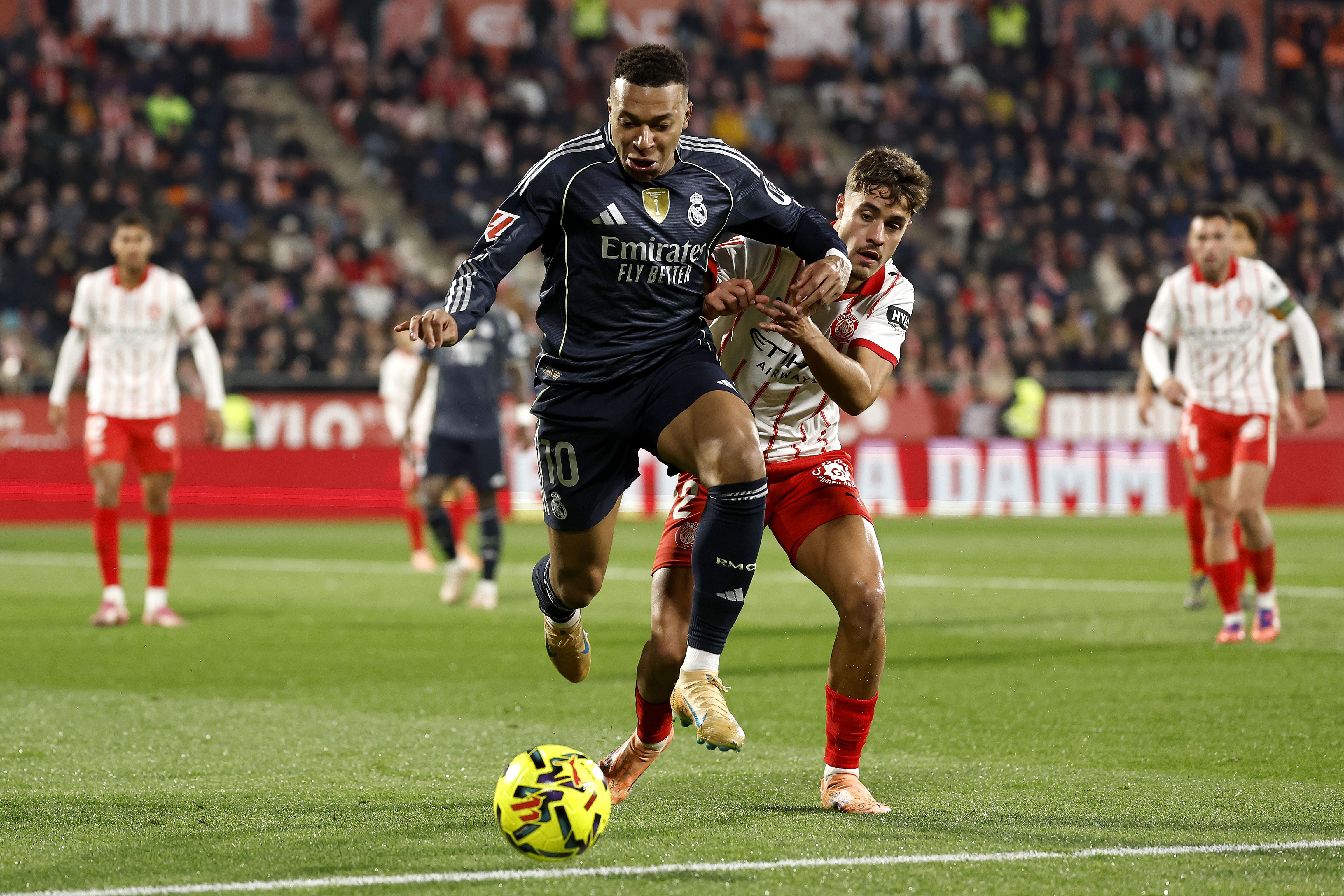 30/11/25 PARTIDO PRIMERA DIVISION GIRONA - REAL MADRID KYLIAN MBAPPE HUGO RINCON 