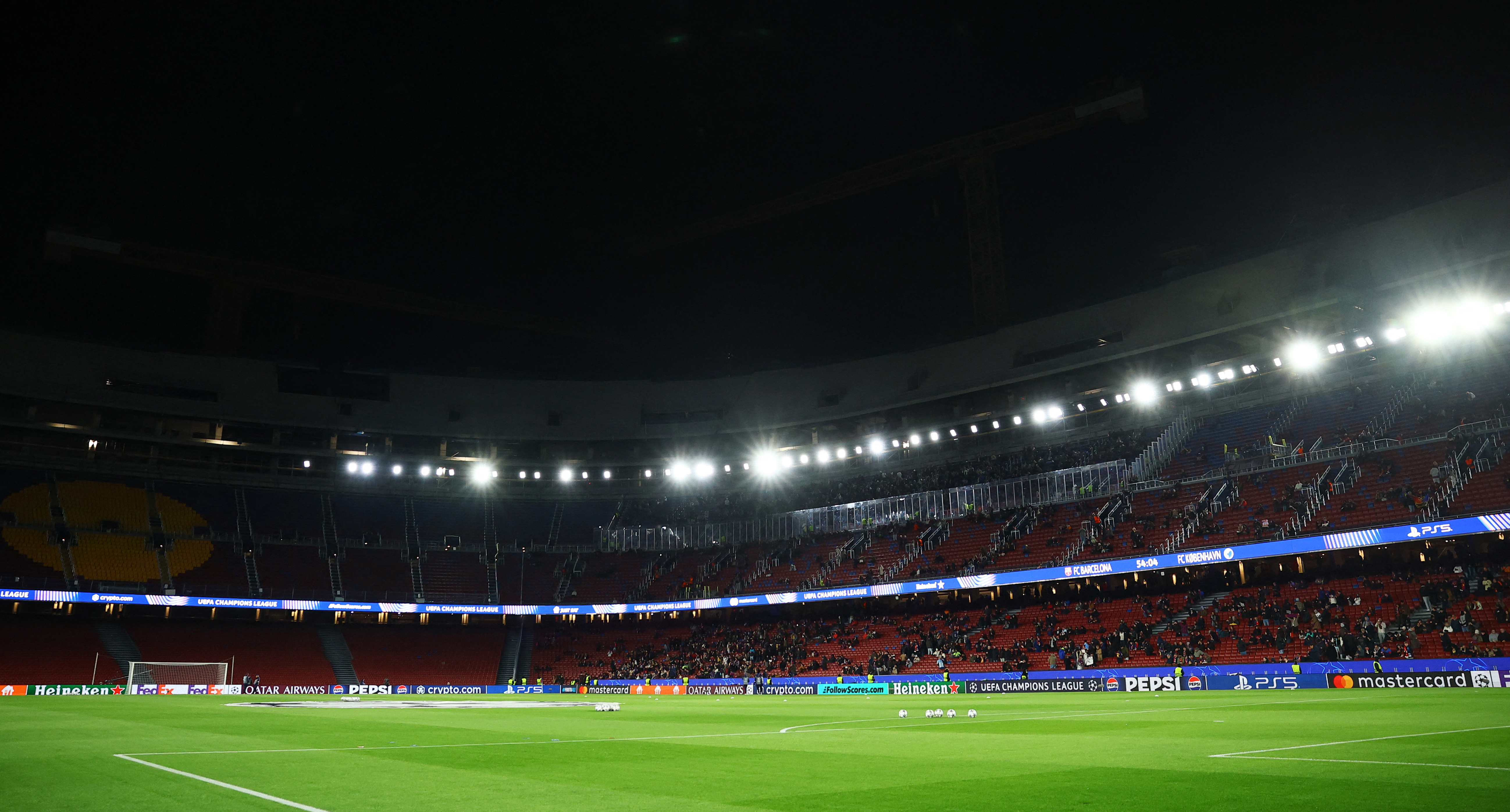 Soccer Football - UEFA Champions League - FC Barcelona v FC Copenhagen - Spotify Camp Nou, Barcelona, Spain - January 28, 2026 General view inside the stadium before the match REUTERS/Albert Gea