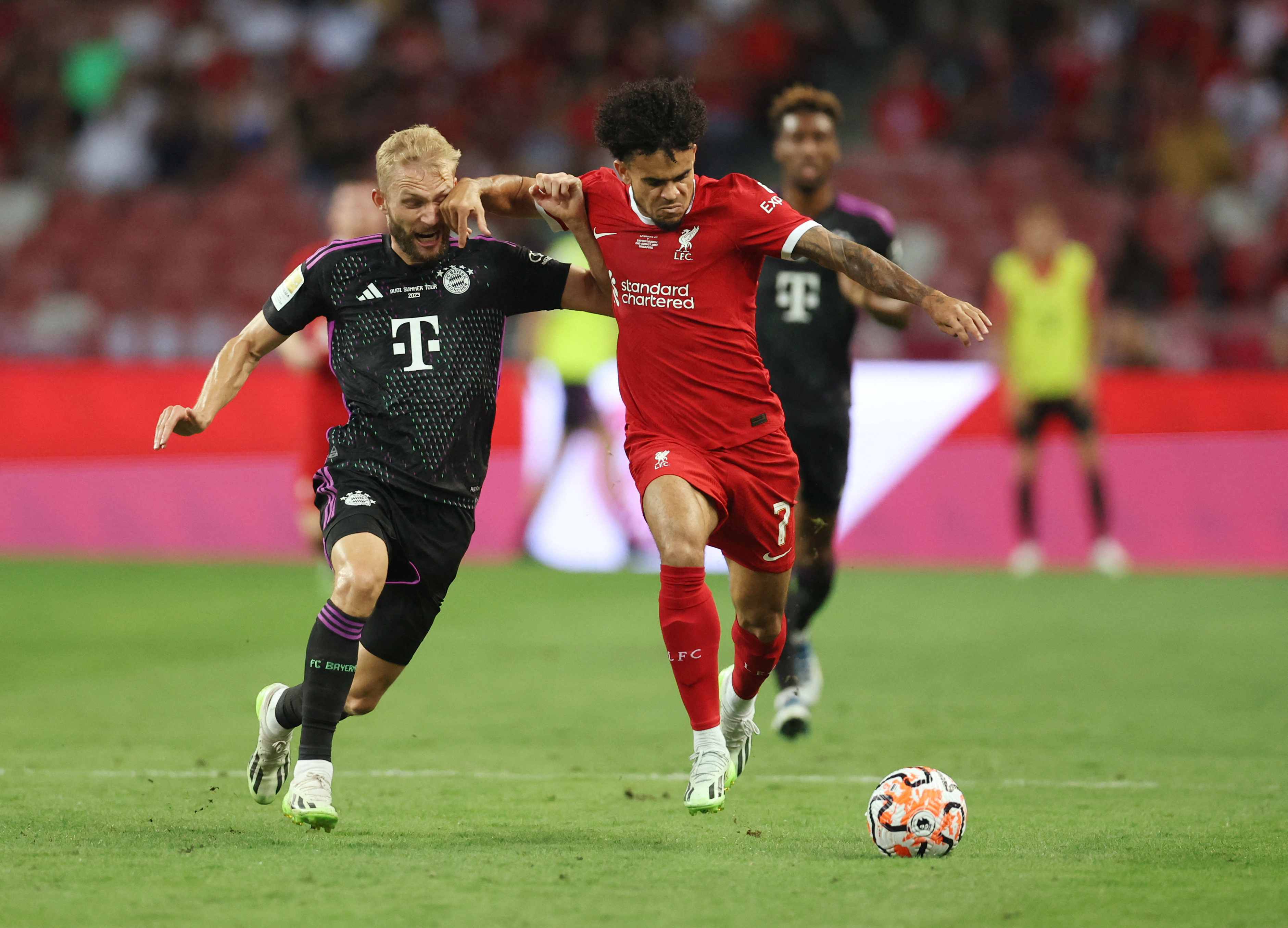 Luis Díaz marca en derrota de Liverpool ante Bayern Múnich