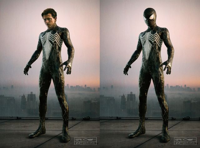 Así de espectacular luce el Spider-Man de Tom Holland con el traje negro  del simbionte - Meristation
