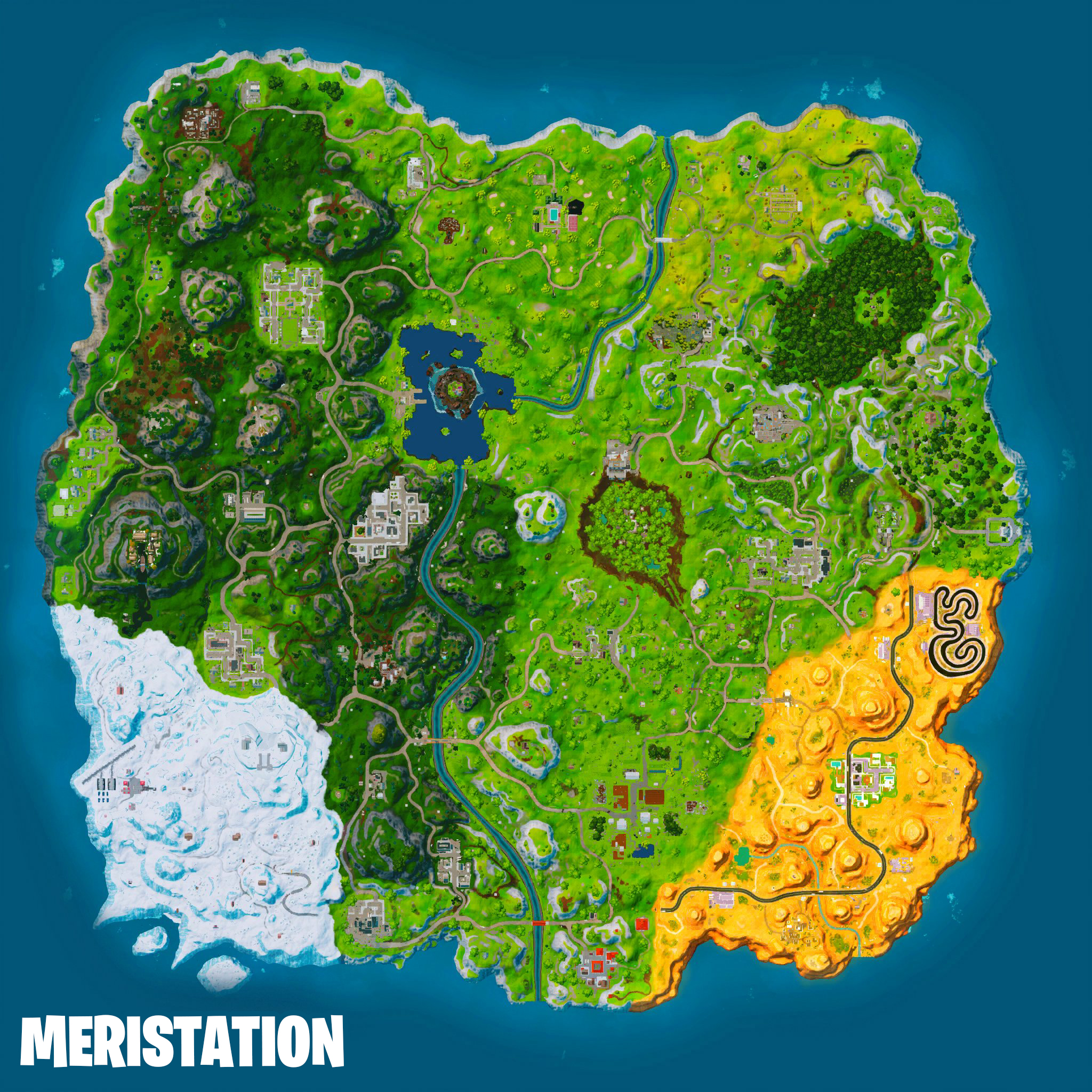 This is what the new Fortnite: OG map looks like and how it will