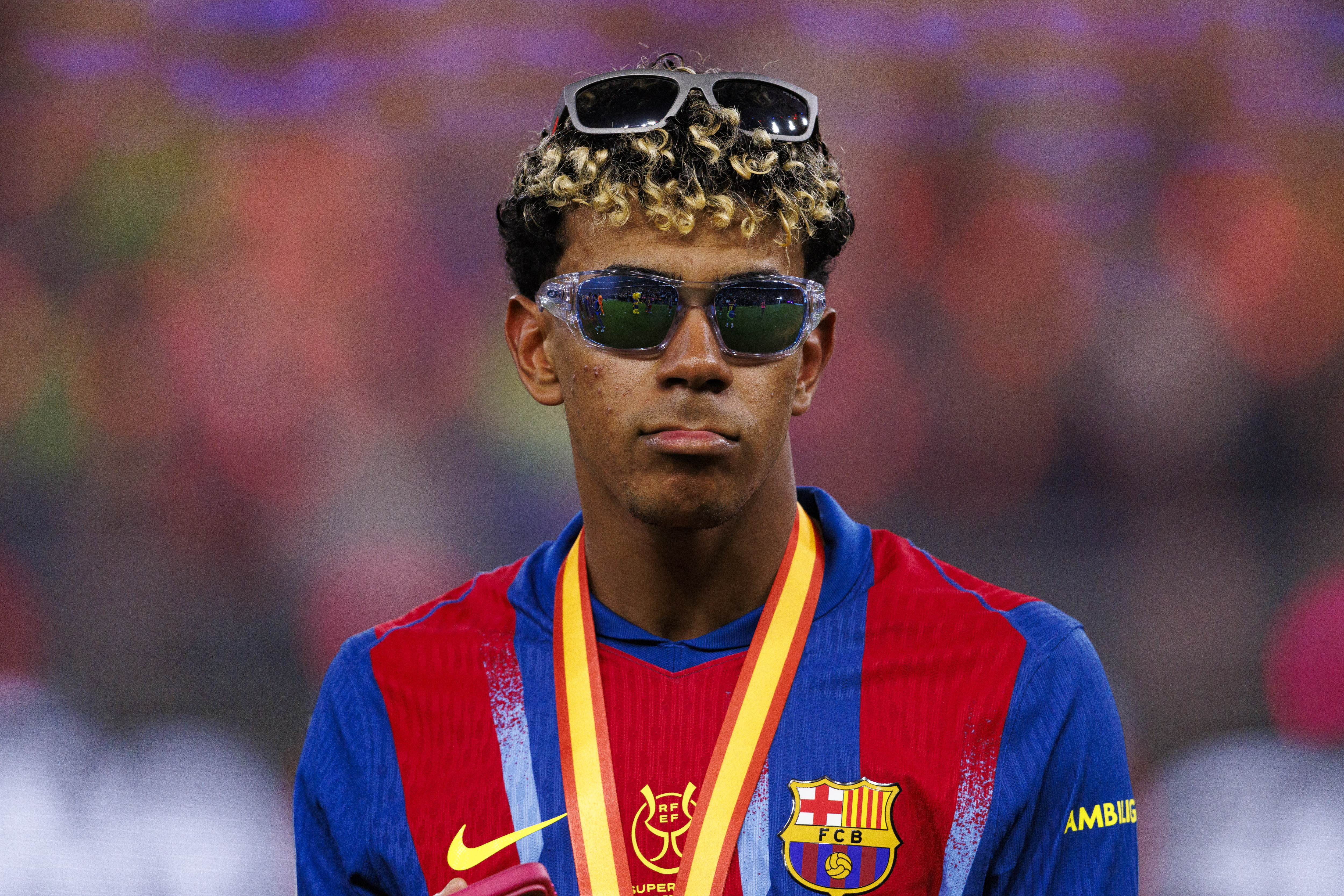 'Look' de Lamine Yamal para celebrar la Supercopa de España.