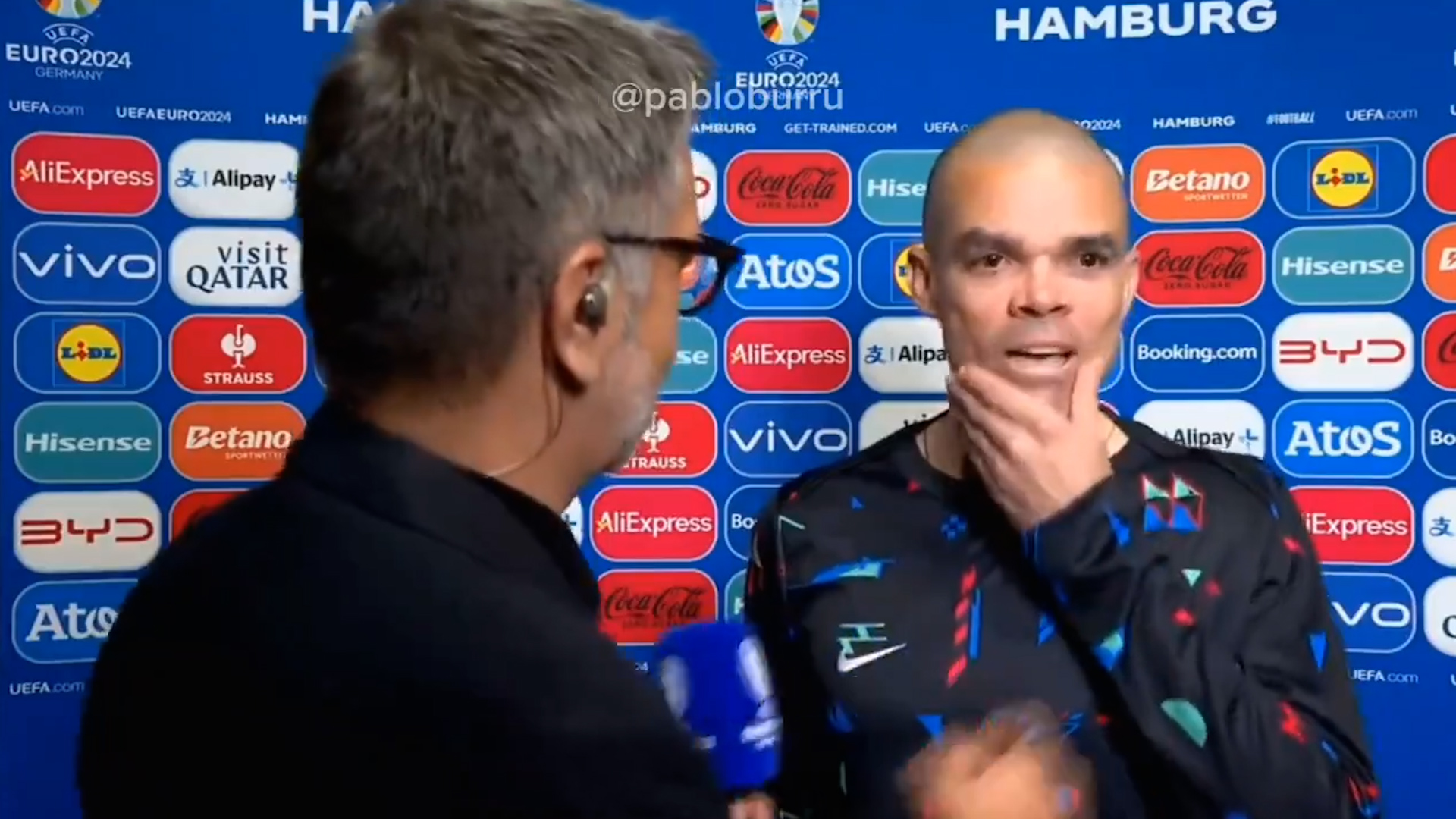 Pepe se rompe en vivo y en directo tras la eliminación de Portugal