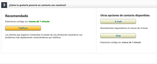 Amazon numero atencion al cliente shop espana