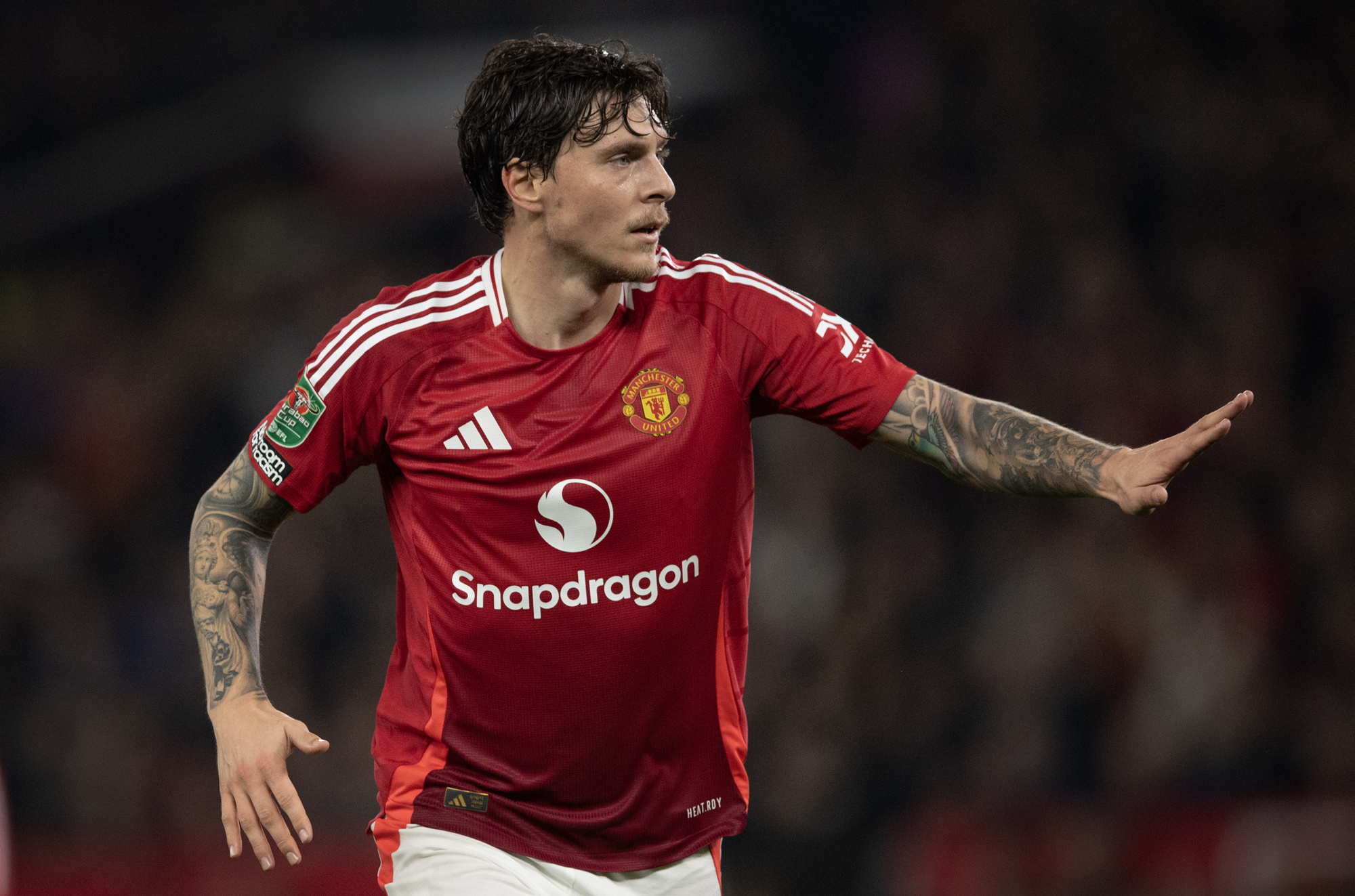 Victor Lindelof, en la rampa de salida