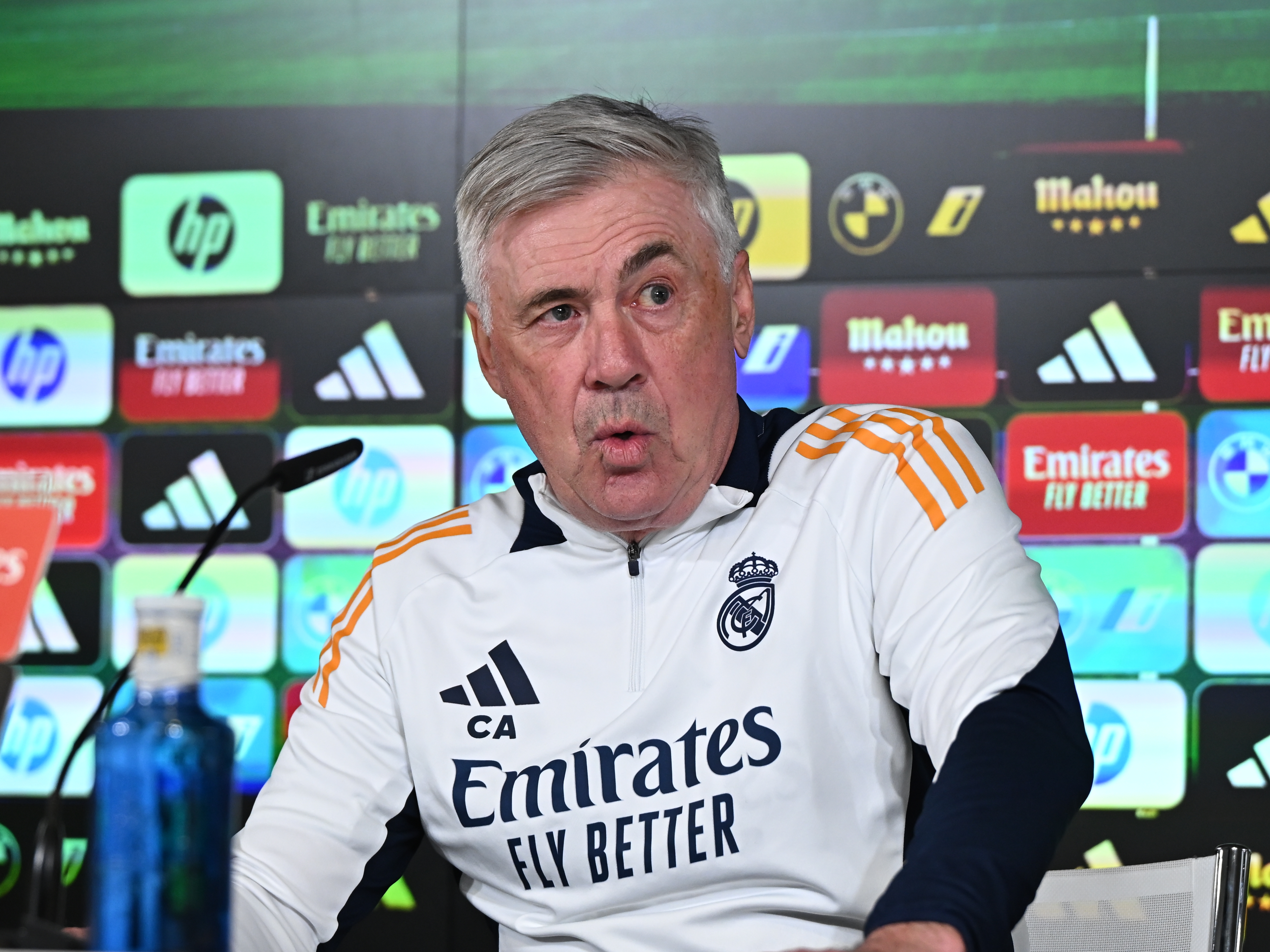  El entrenador del Real Madrid, Carlo Ancelotti