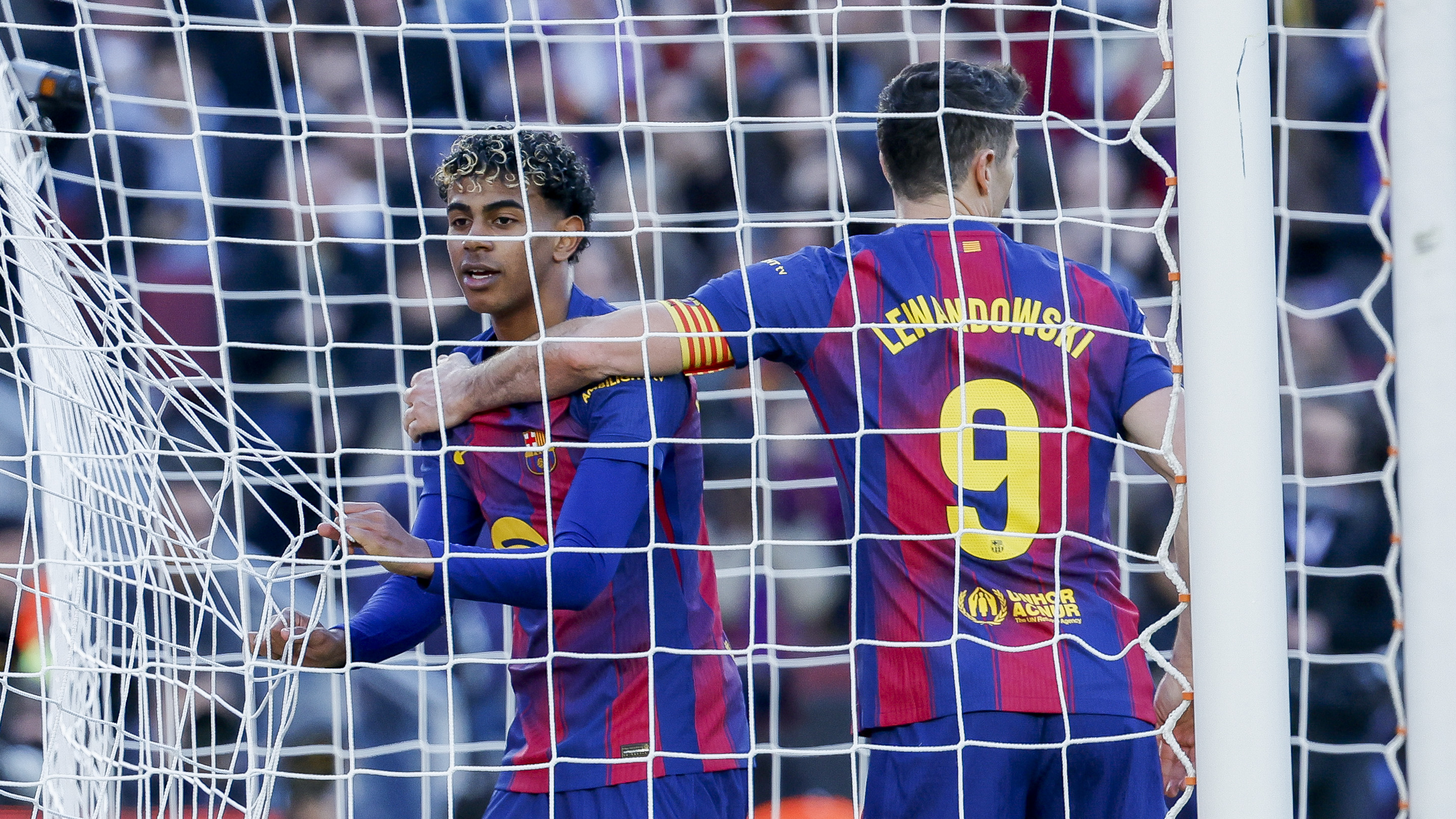 07/02/26 PARTIDO PRIMERA DIVISION
 FC BARCELONA-REAL MALLORCA
LAMINE YAMAL-LEWANDOWSKI